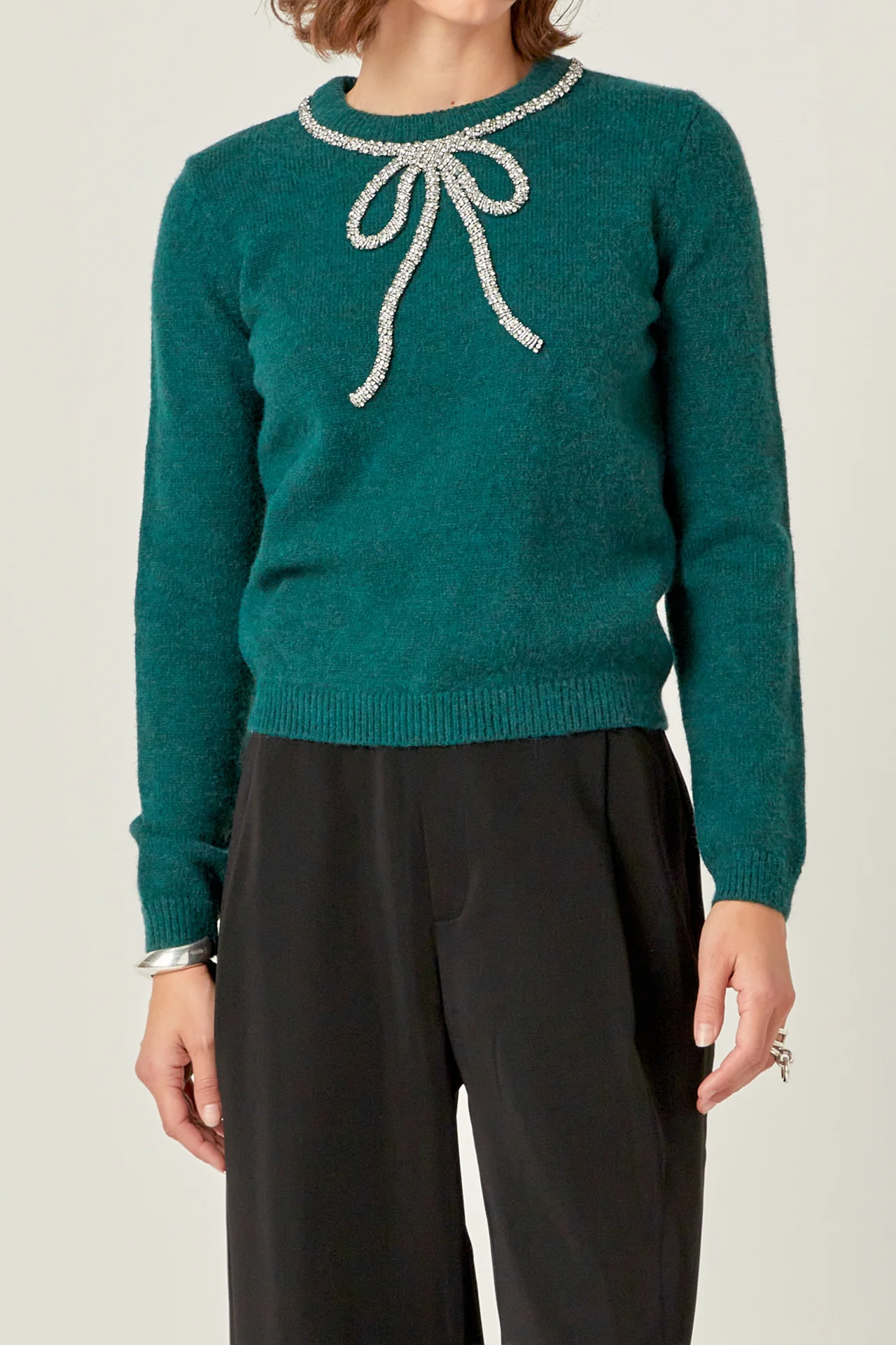 Rhinestone Bow Knit - Image 38