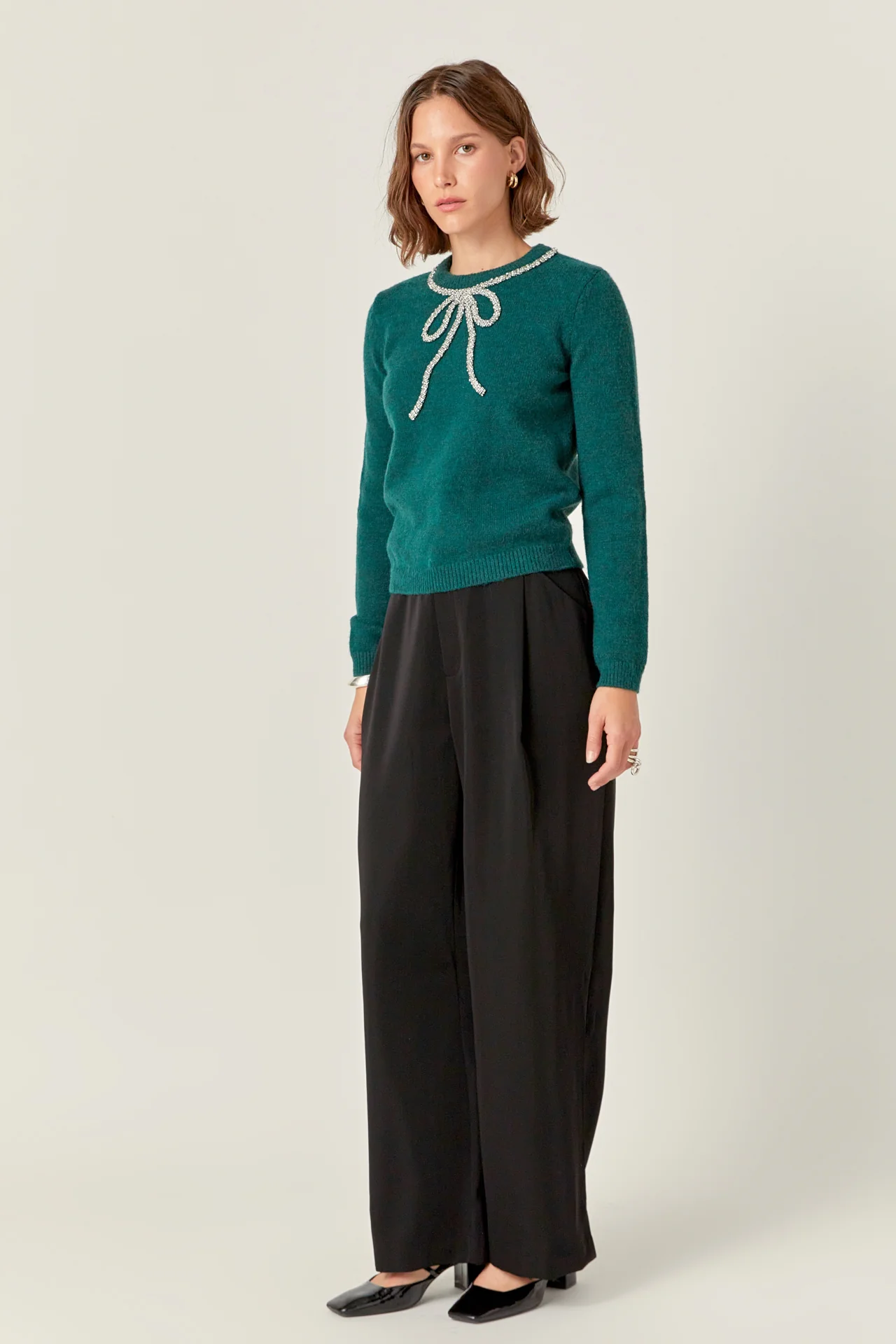 Rhinestone Bow Knit - Image 39