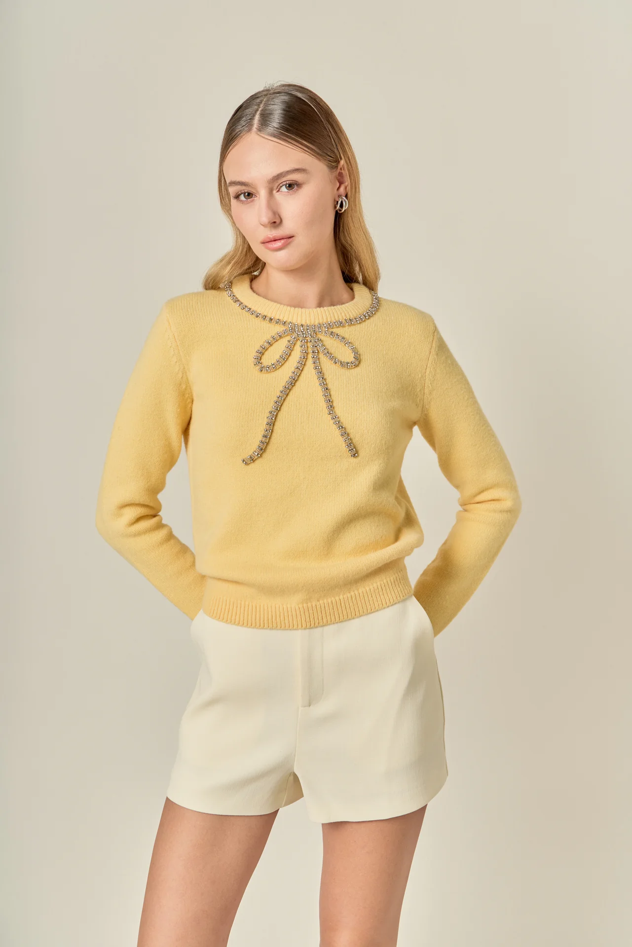 Rhinestone Bow Knit - Image 6