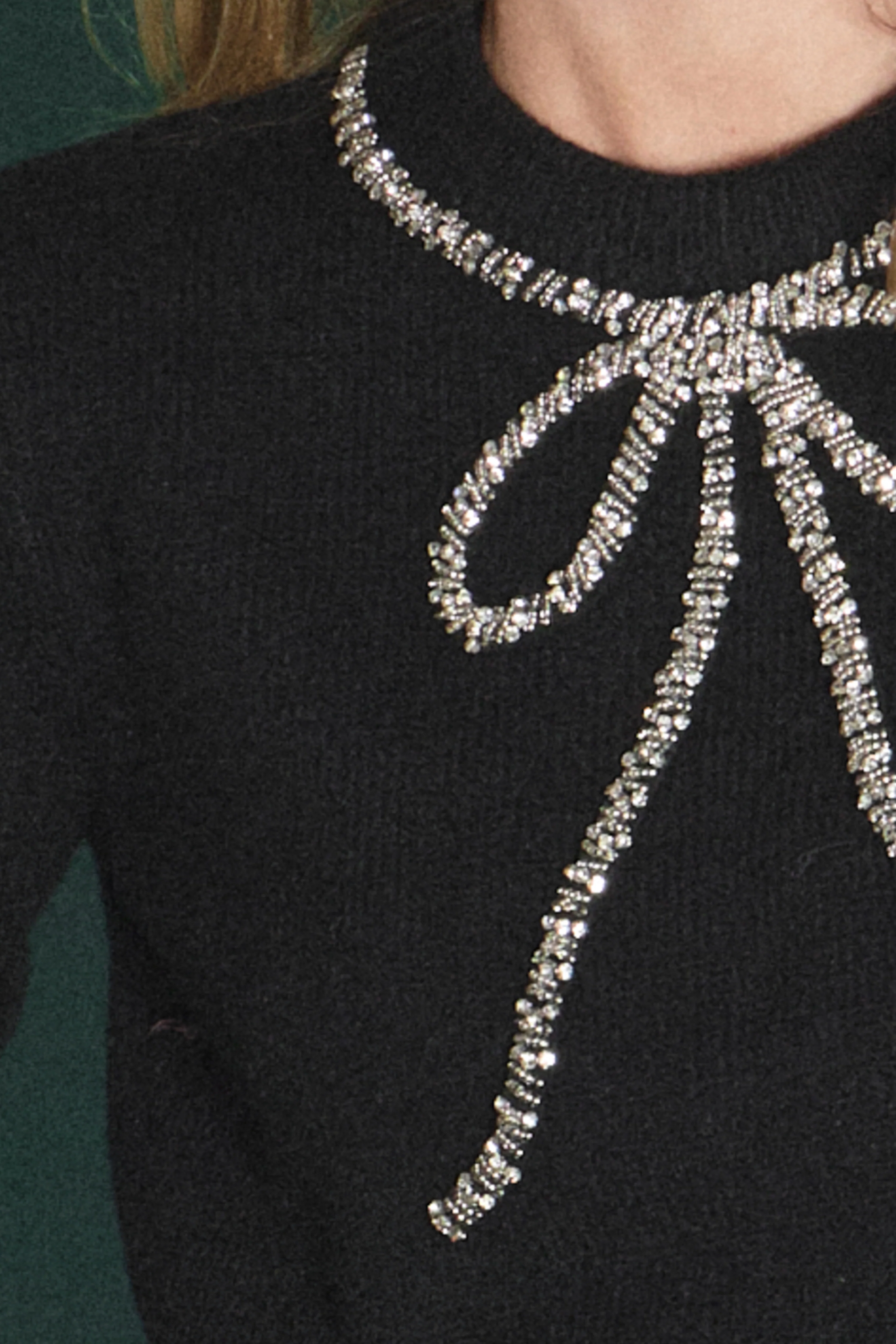 Rhinestone Bow Knit - Image 8