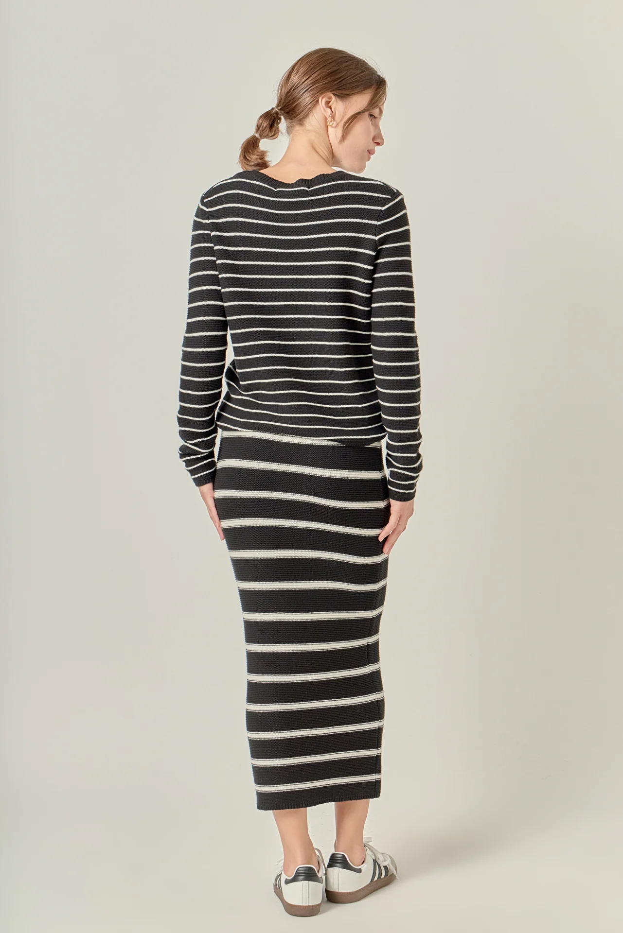 Round-Neck Striped Sweater - Image 14