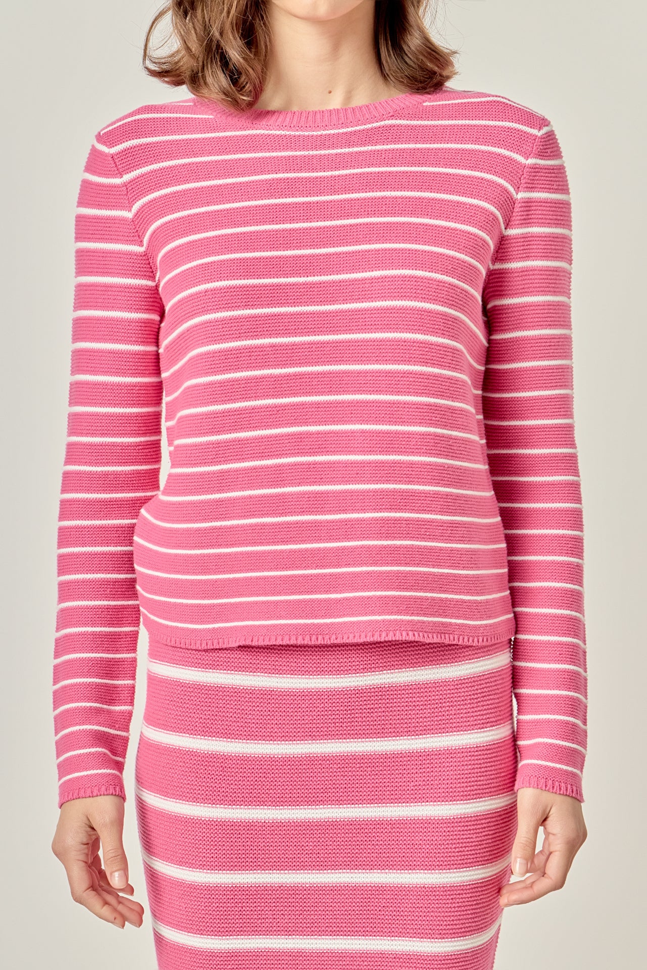 Round-Neck Striped Sweater - Image 7