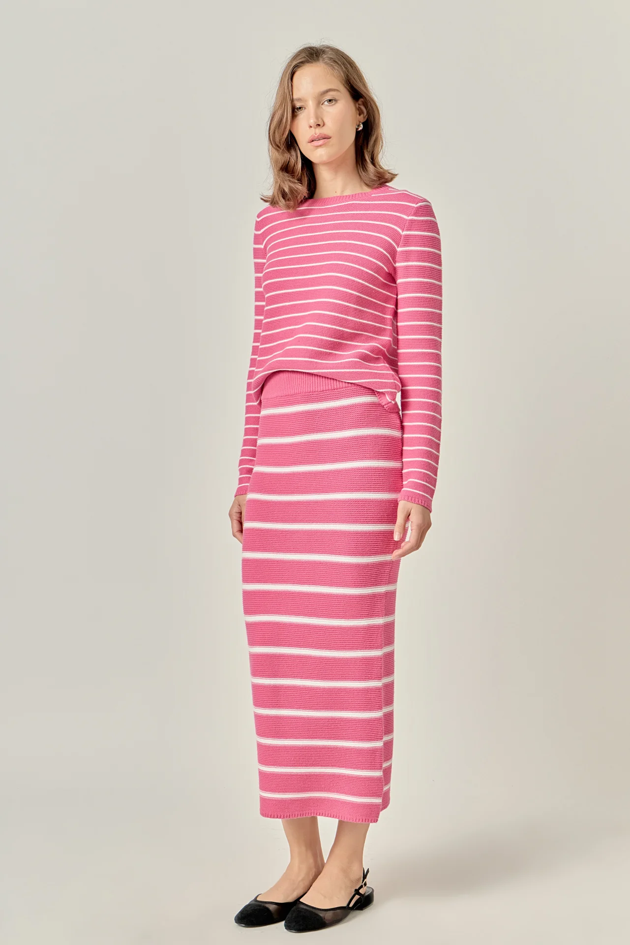Round-Neck Striped Sweater - Image 8