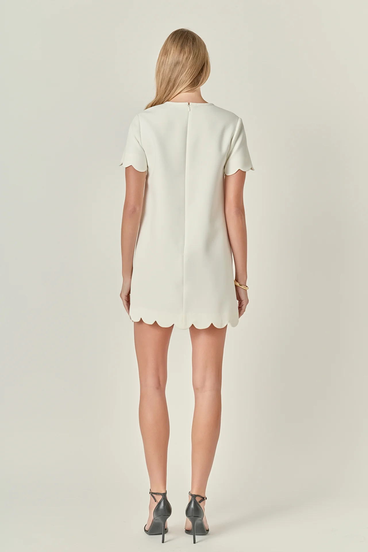 Scallop Mini Dress - Image 4