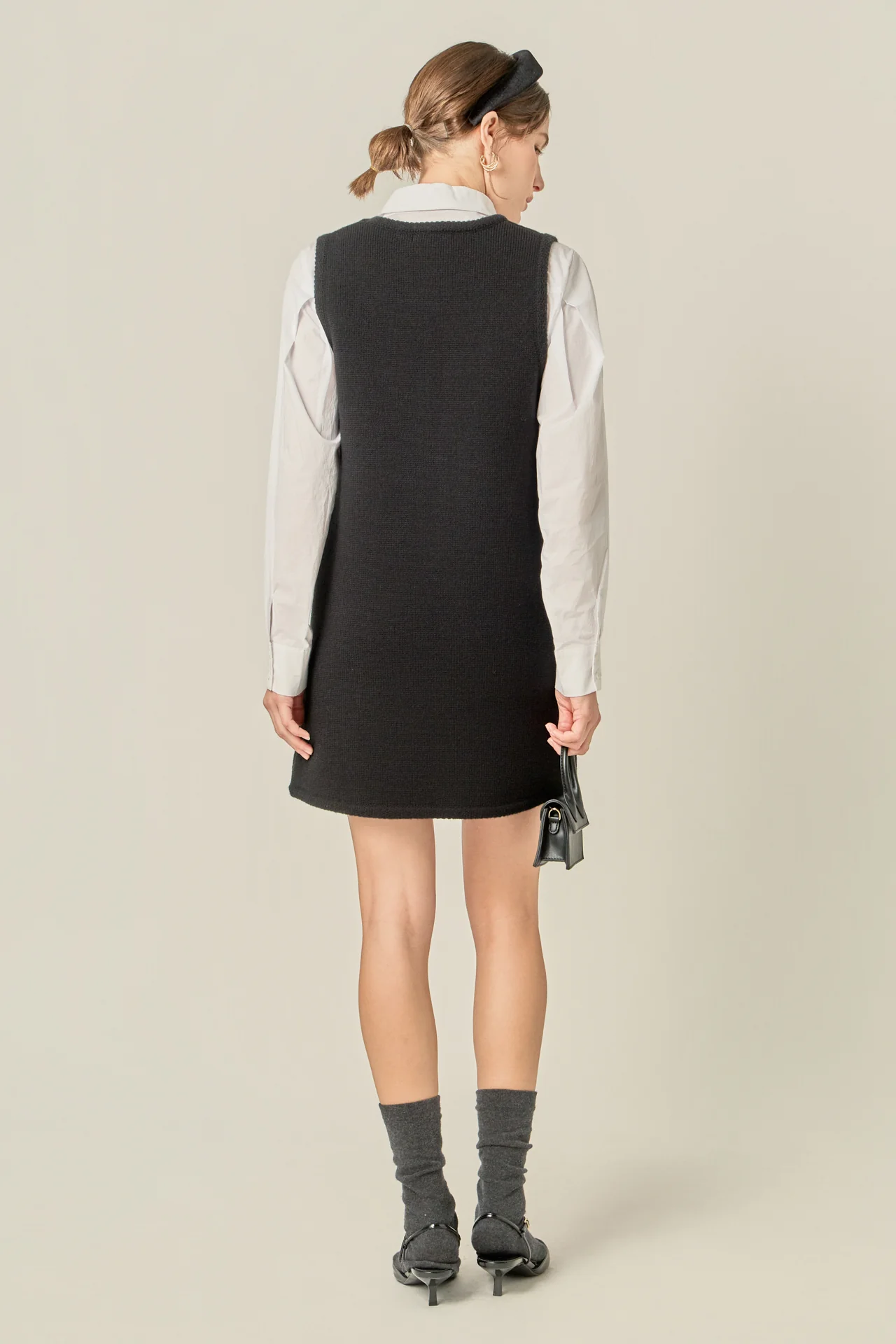 Sleeveless Knit Mini Dress - Image 4