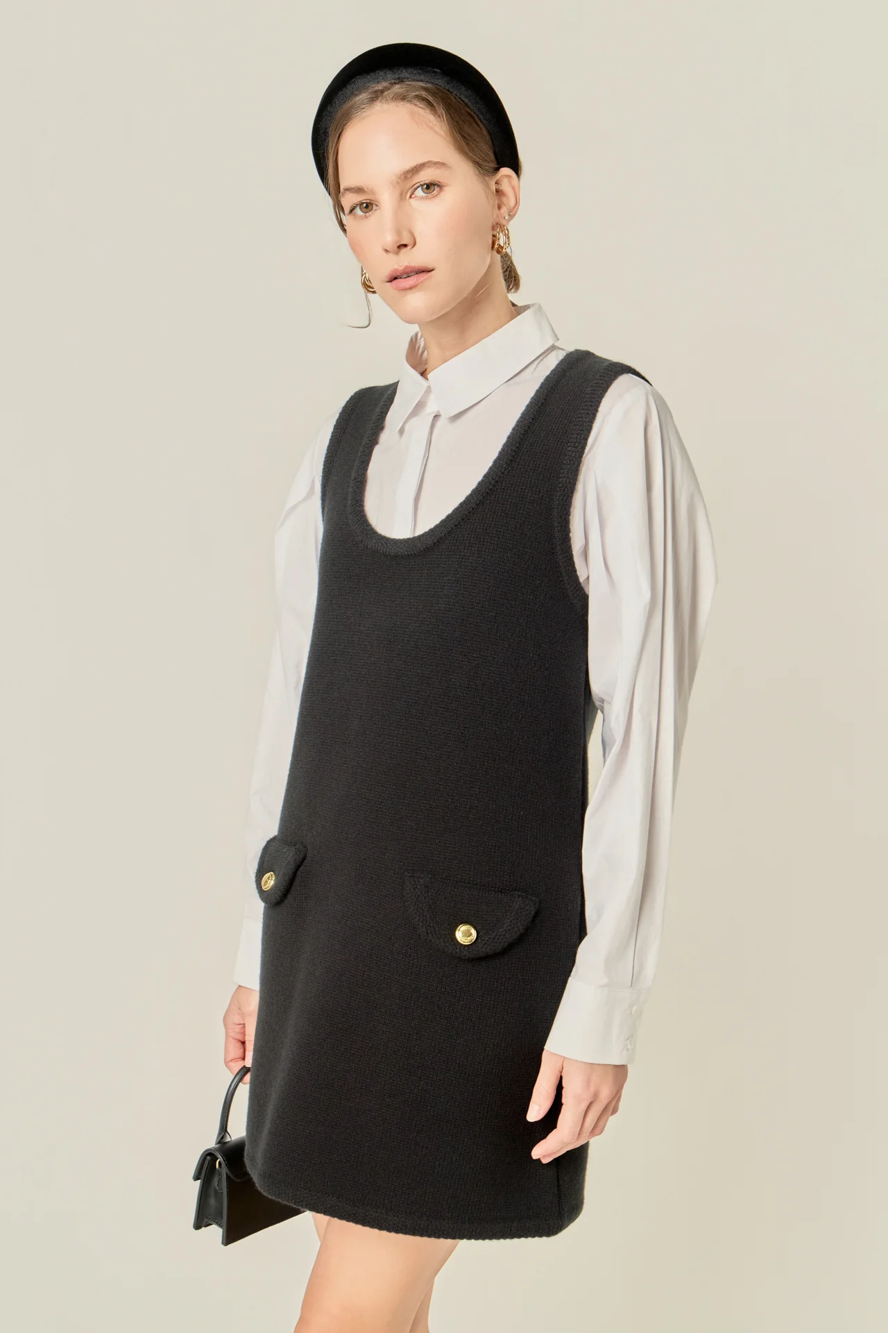 Sleeveless Knit Mini Dress - Image 5