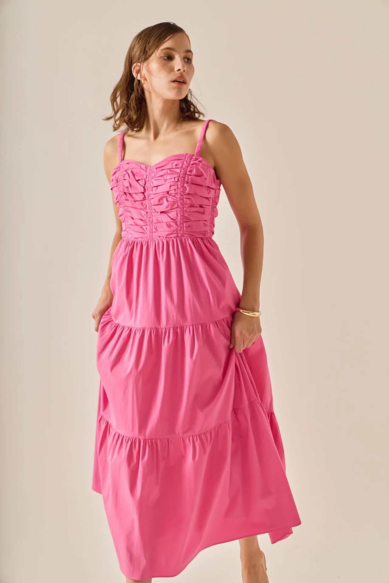 The Ruched Muse Midi Dress - Image 5