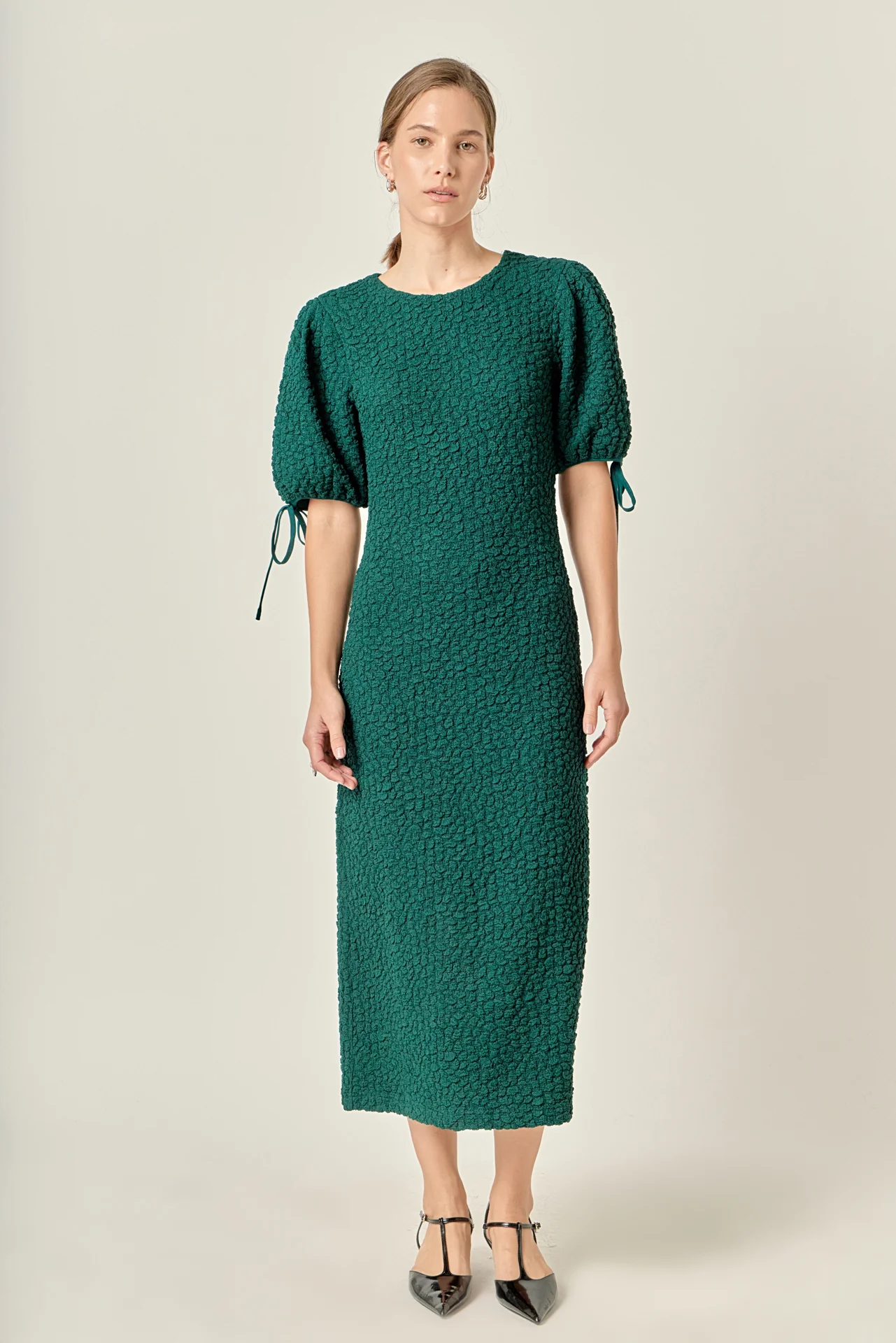 Smocked Midi Dress - Image 11