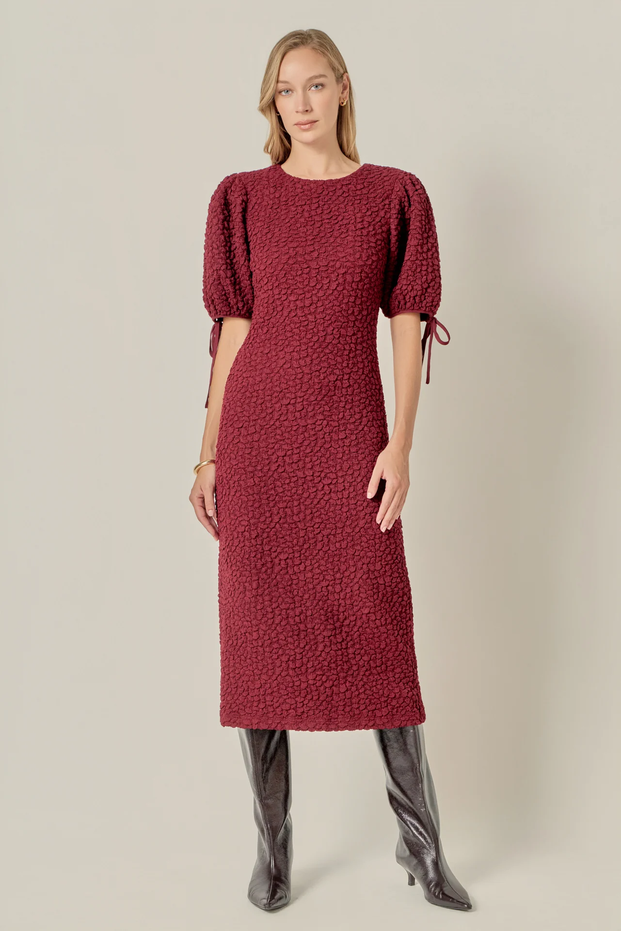 Smocked Midi Dress - Image 16