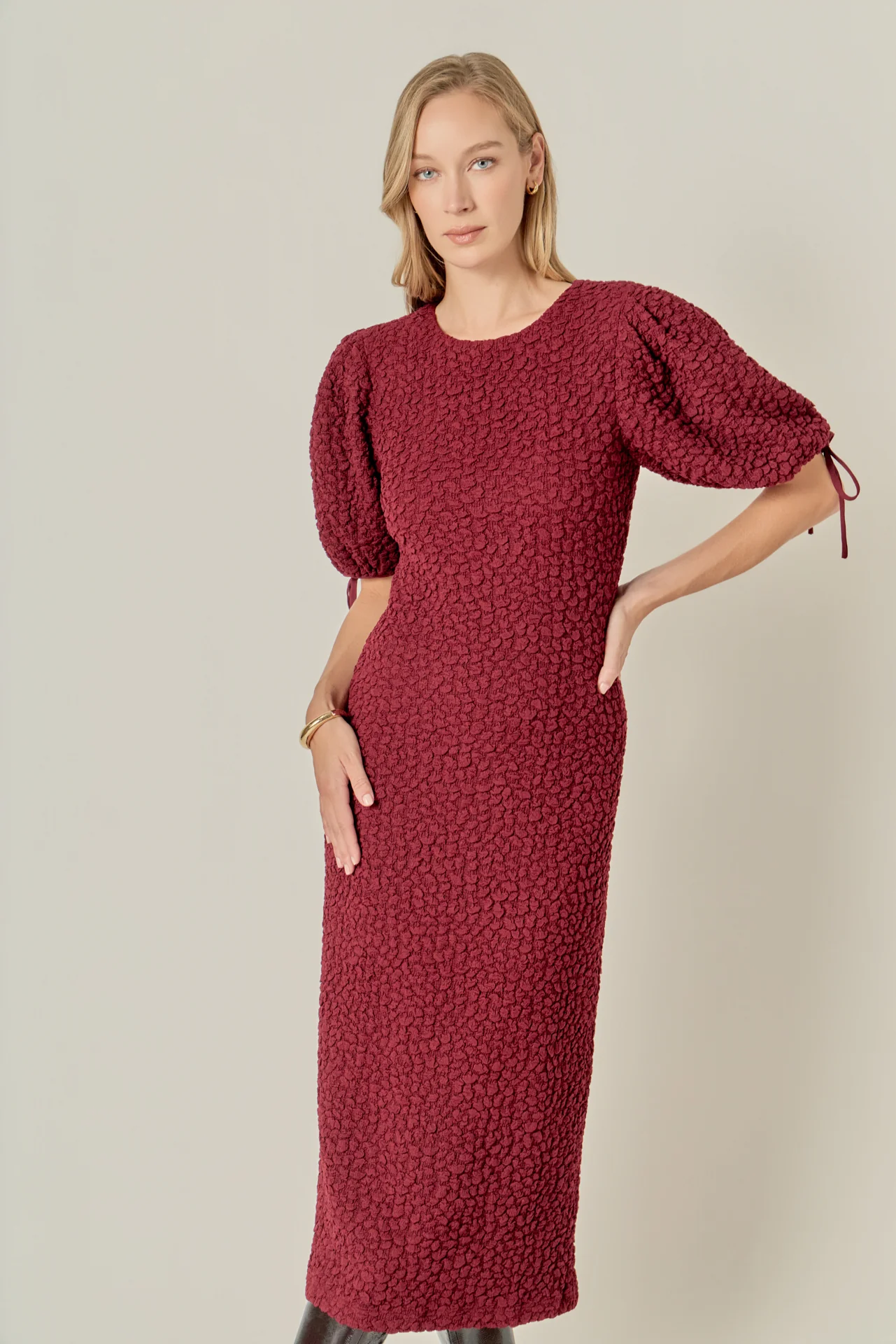 Smocked Midi Dress - Image 19