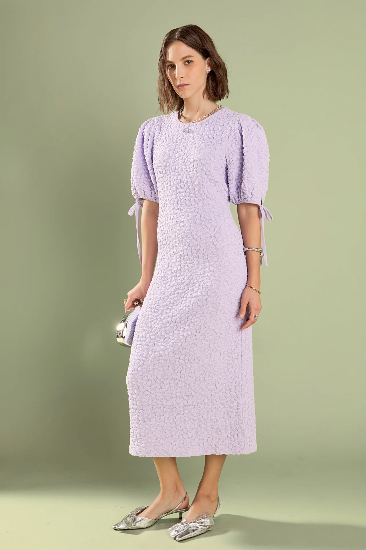 Smocked Midi Dress - Image 28