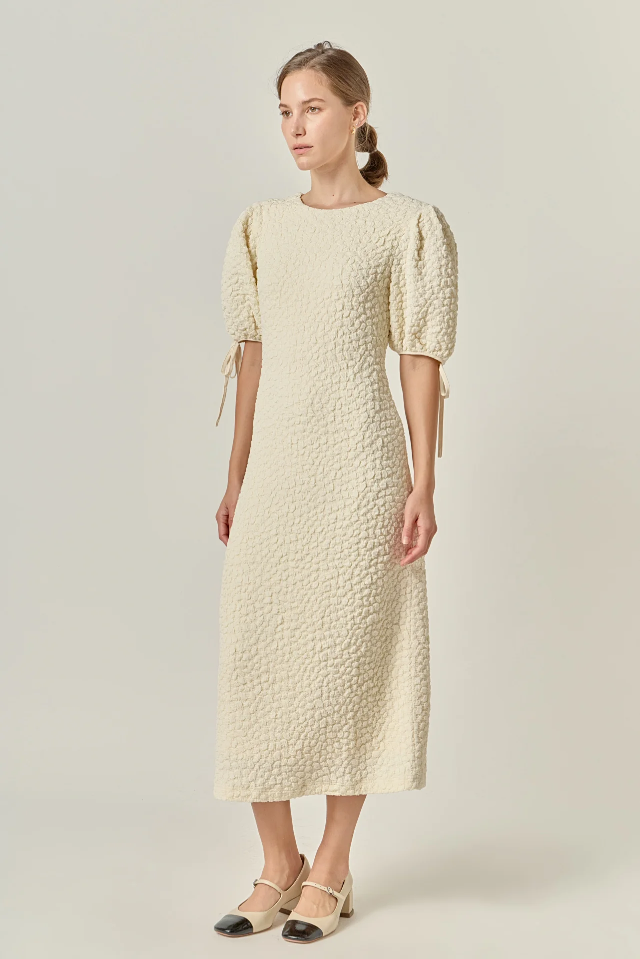 Smocked Midi Dress - Image 3
