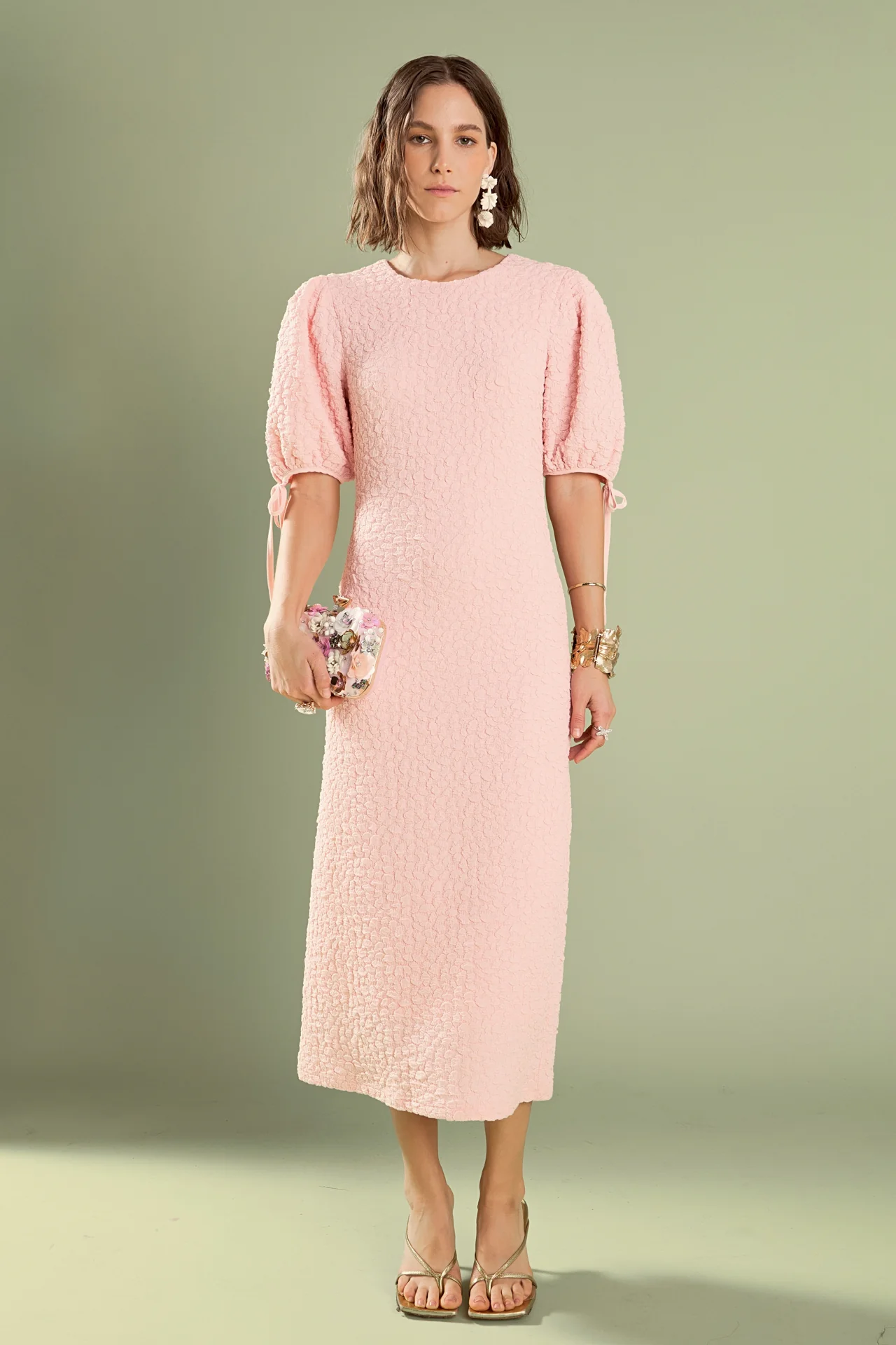 Smocked Midi Dress - Image 31