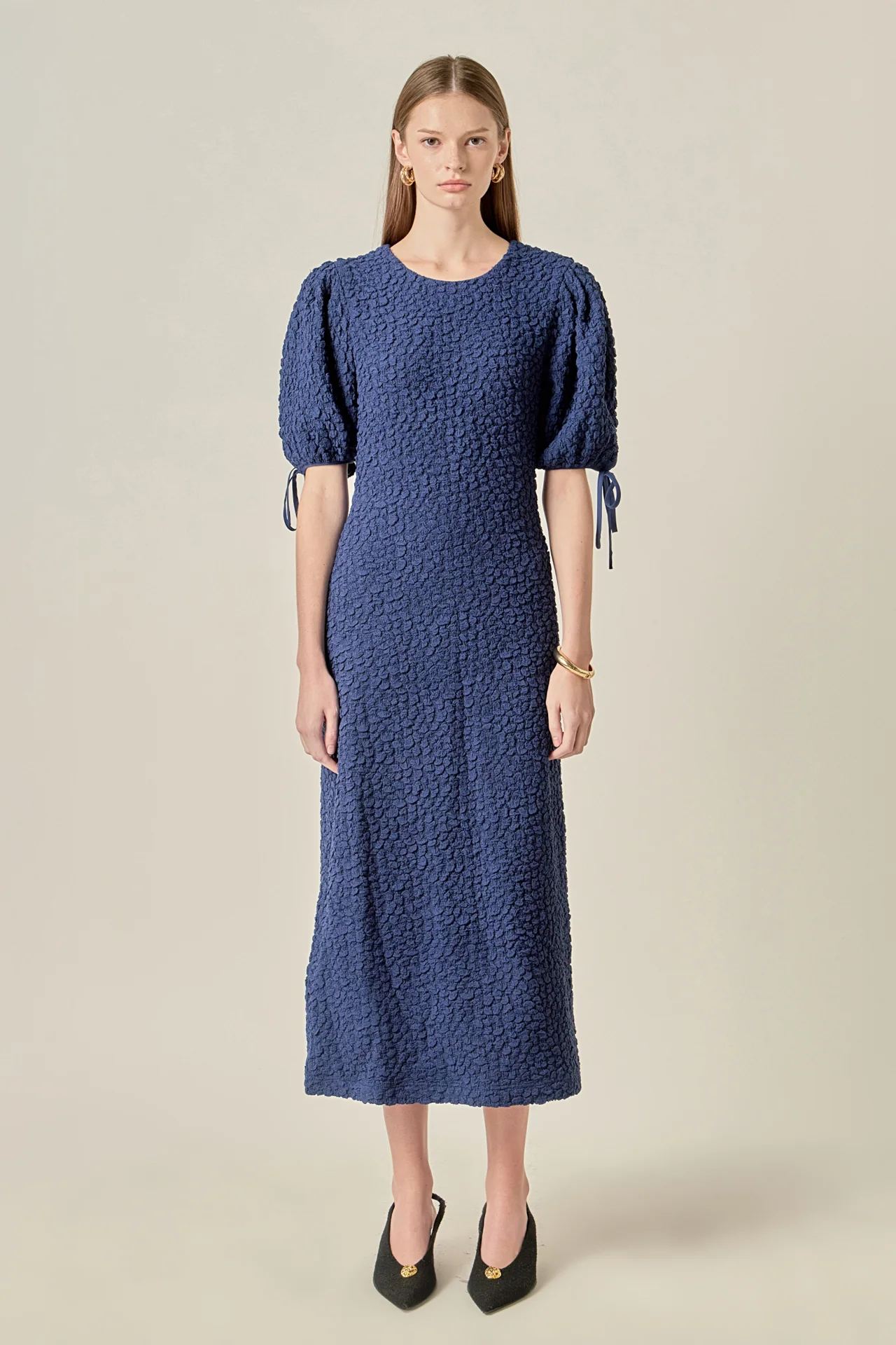Smocked Midi Dress - Image 6