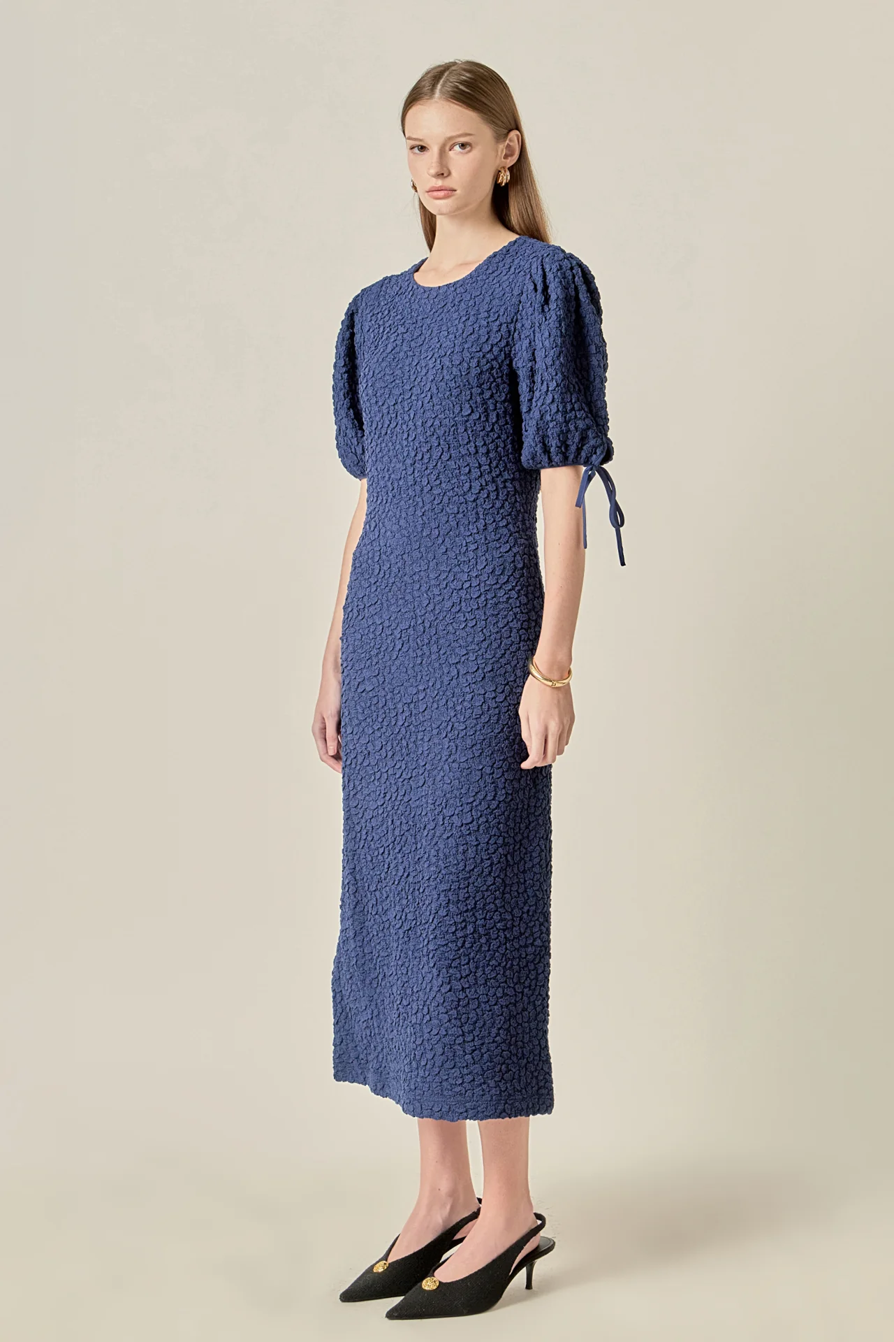 Smocked Midi Dress - Image 8