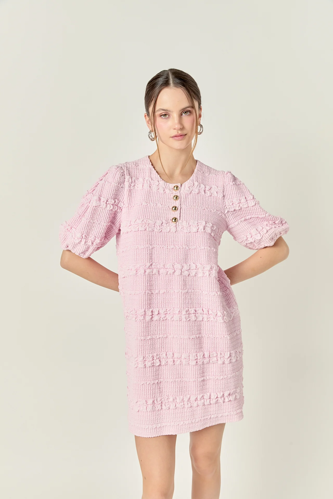 Smocked Mini Dress - Image 11