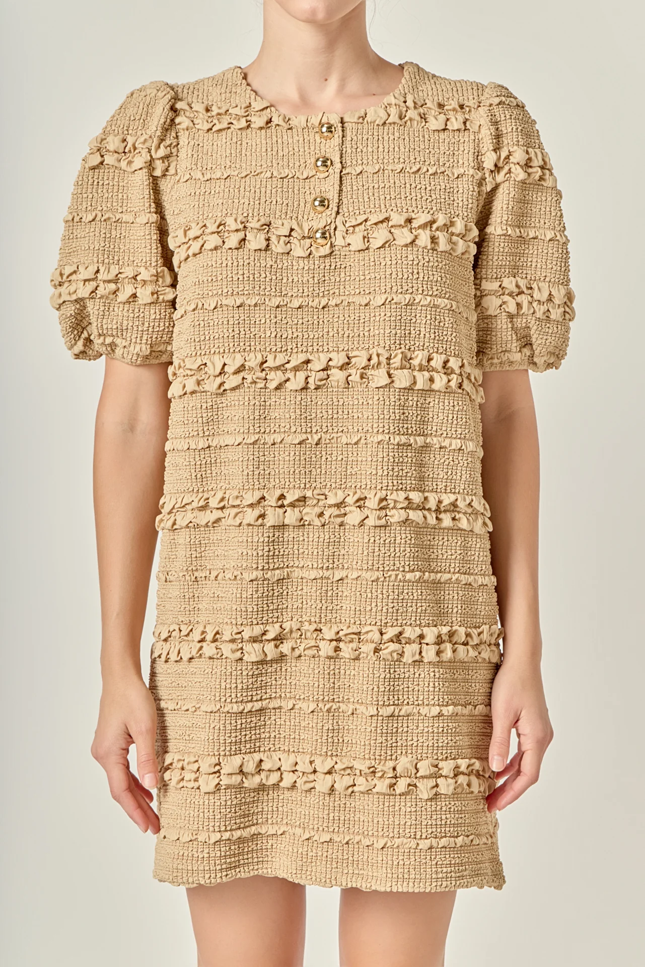 Smocked Mini Dress - Image 24