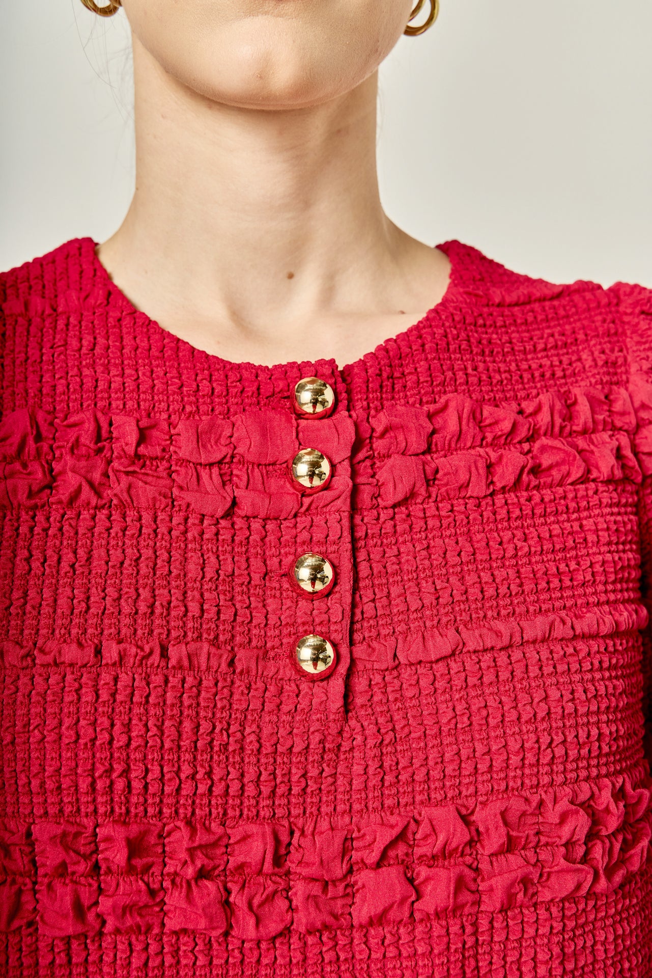 Smocked Mini Dress - Image 3