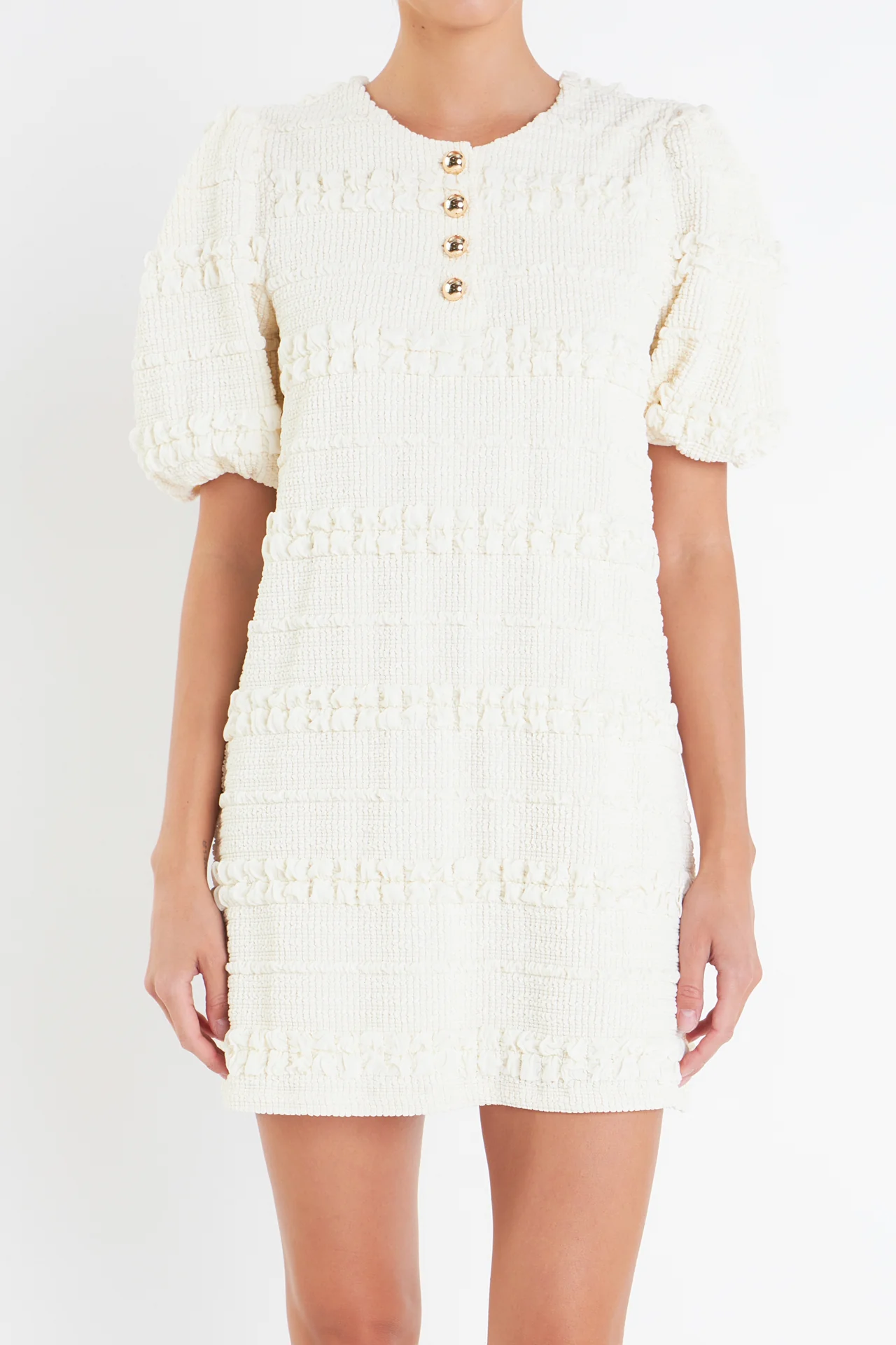 Smocked Mini Dress - Image 34