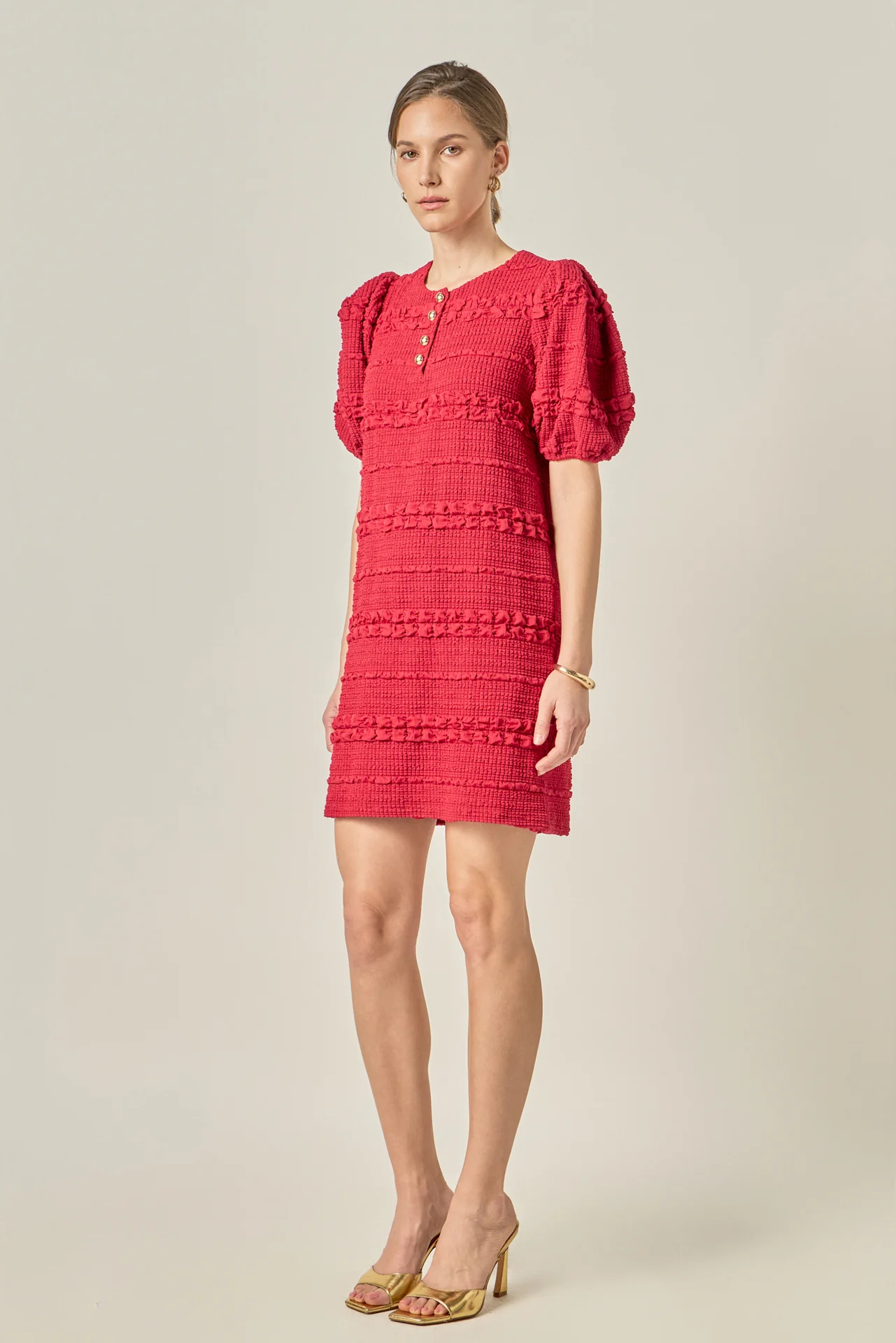 Smocked Mini Dress - Image 4