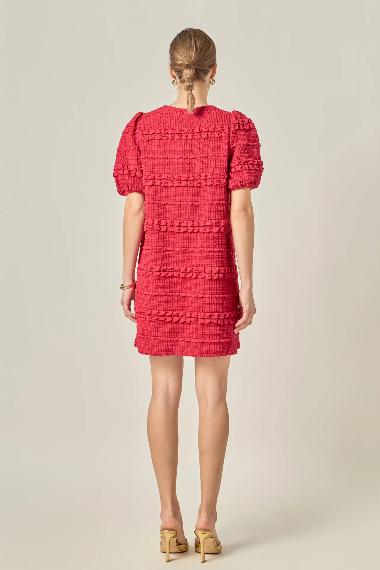 Smocked Mini Dress - Image 5