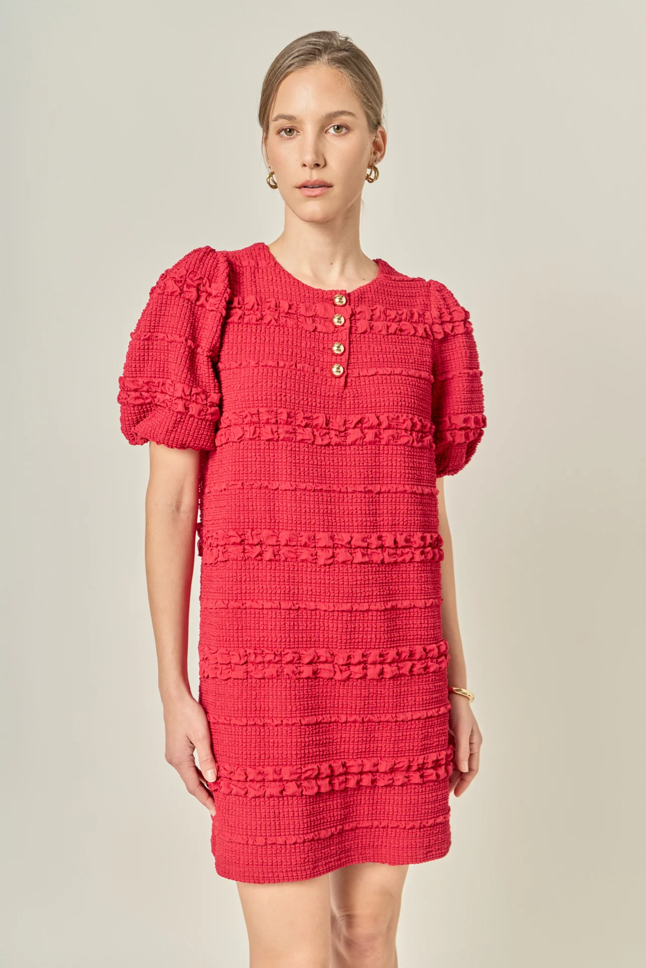 Smocked Mini Dress - Image 6