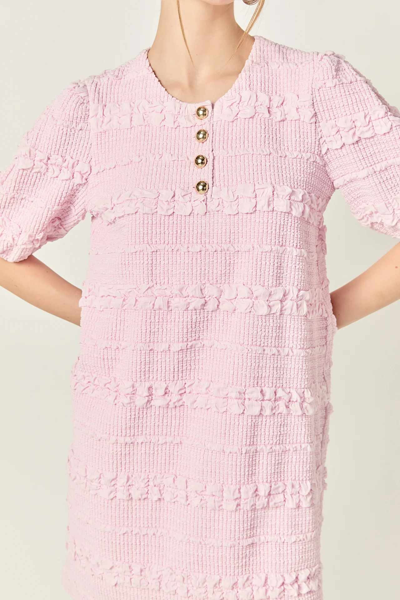 Smocked Mini Dress - Image 9