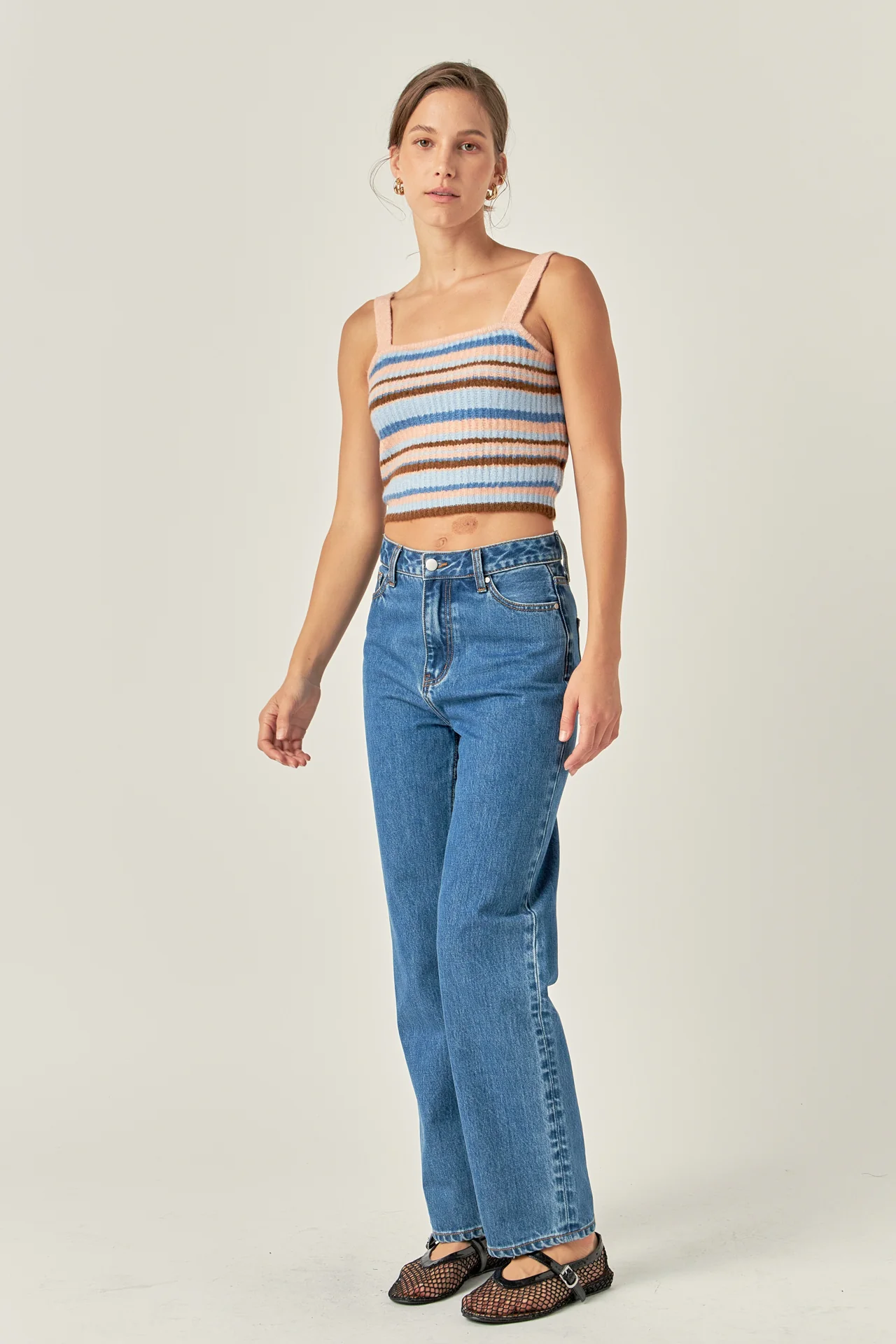 Stripe Knit Tank Top - Image 3