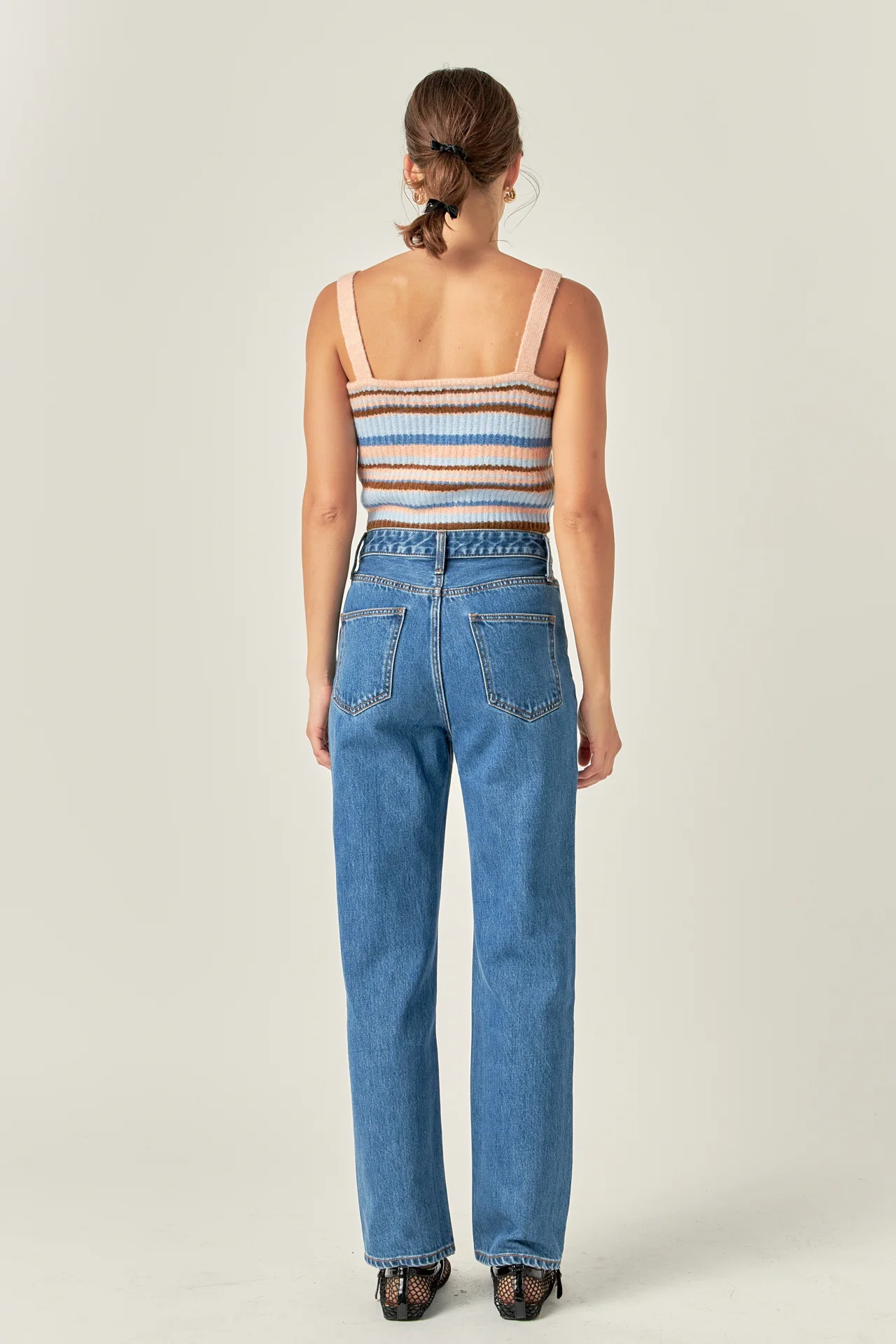 Stripe Knit Tank Top - Image 4