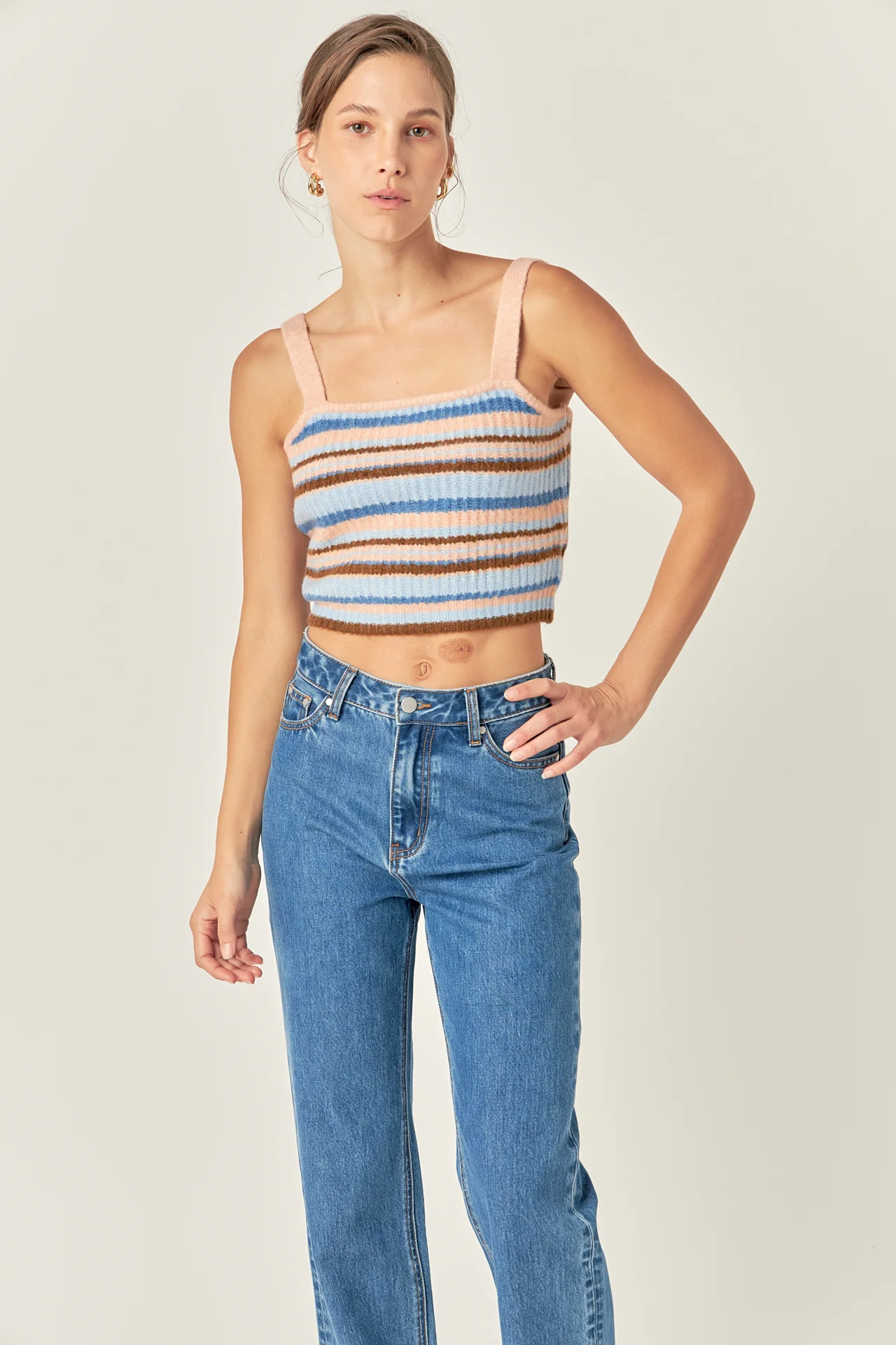 Stripe Knit Tank Top - Image 5