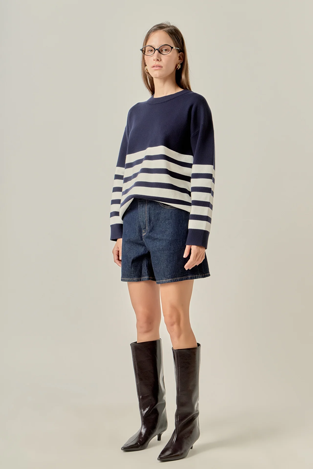 Stripe Round Neck Sweater - Image 6
