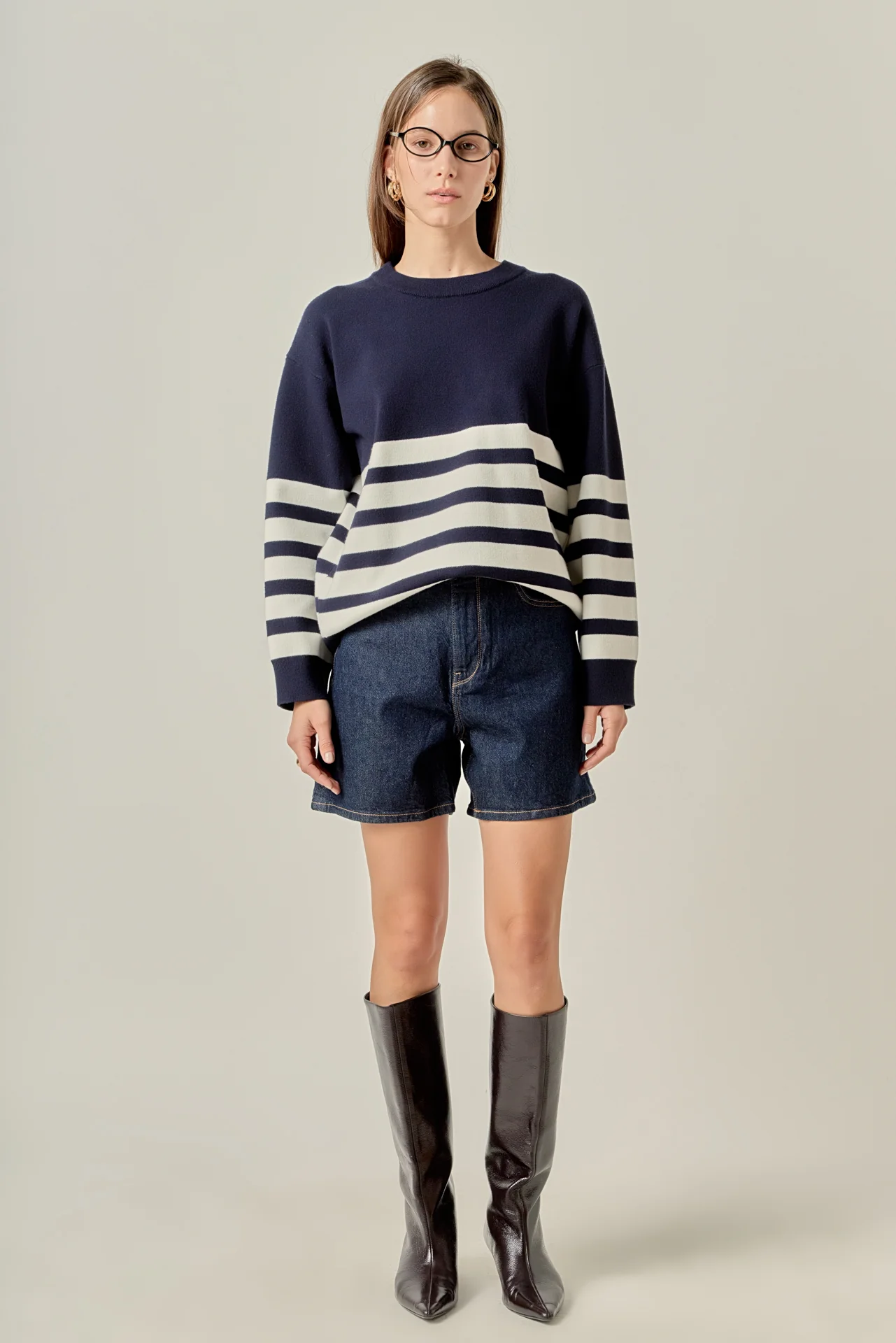 Stripe Round Neck Sweater - Image 8