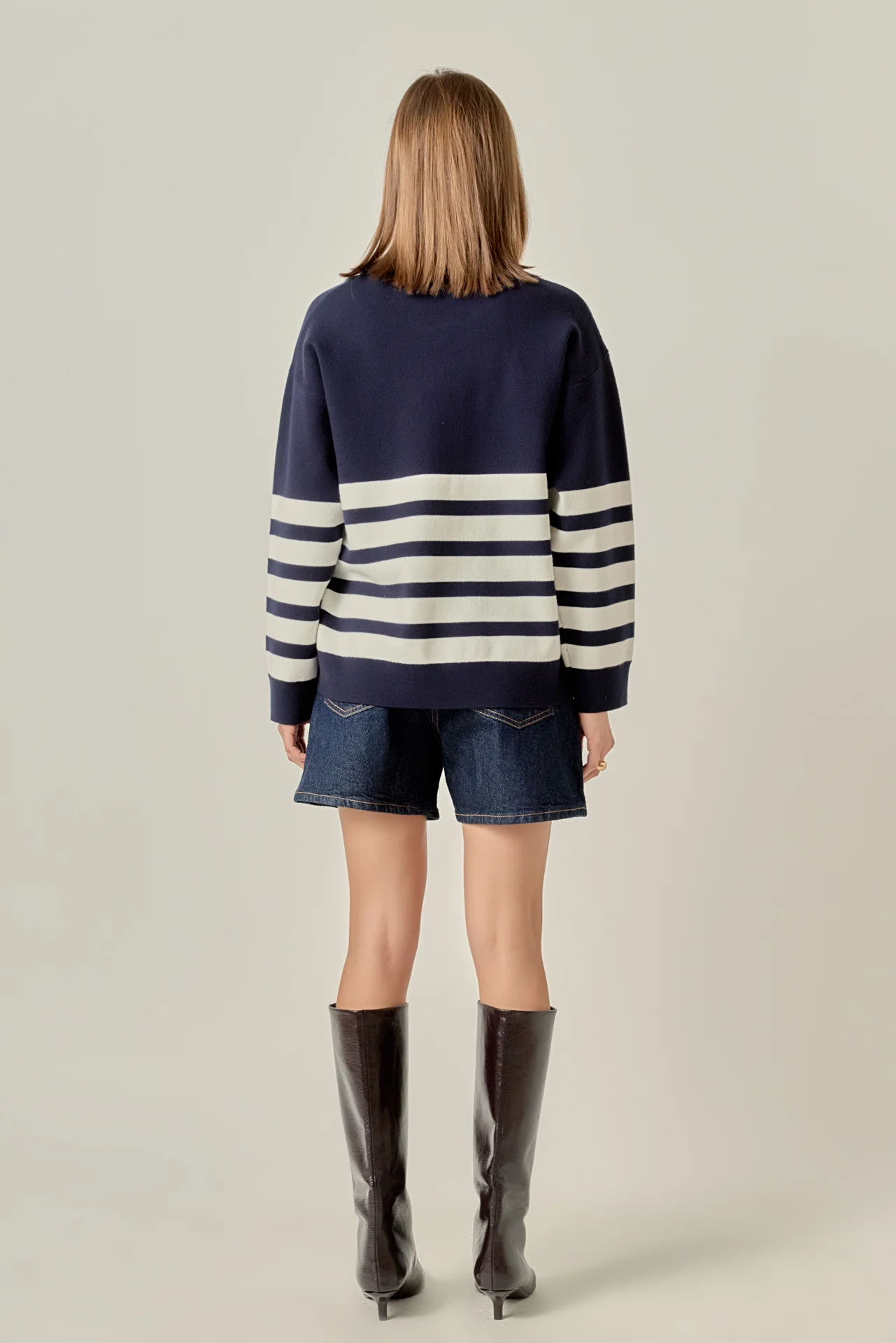 Stripe Round Neck Sweater - Image 9