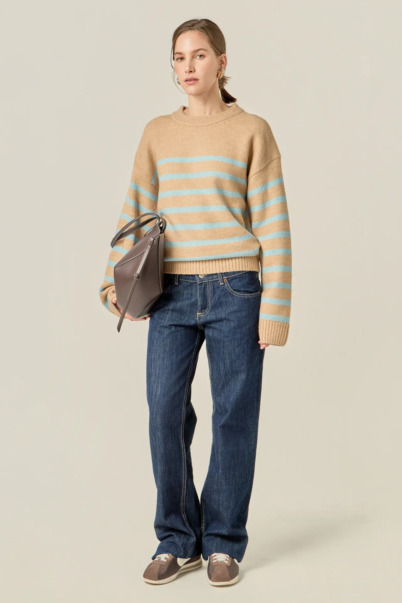 Striped Crew Neck Sweater - Image 3