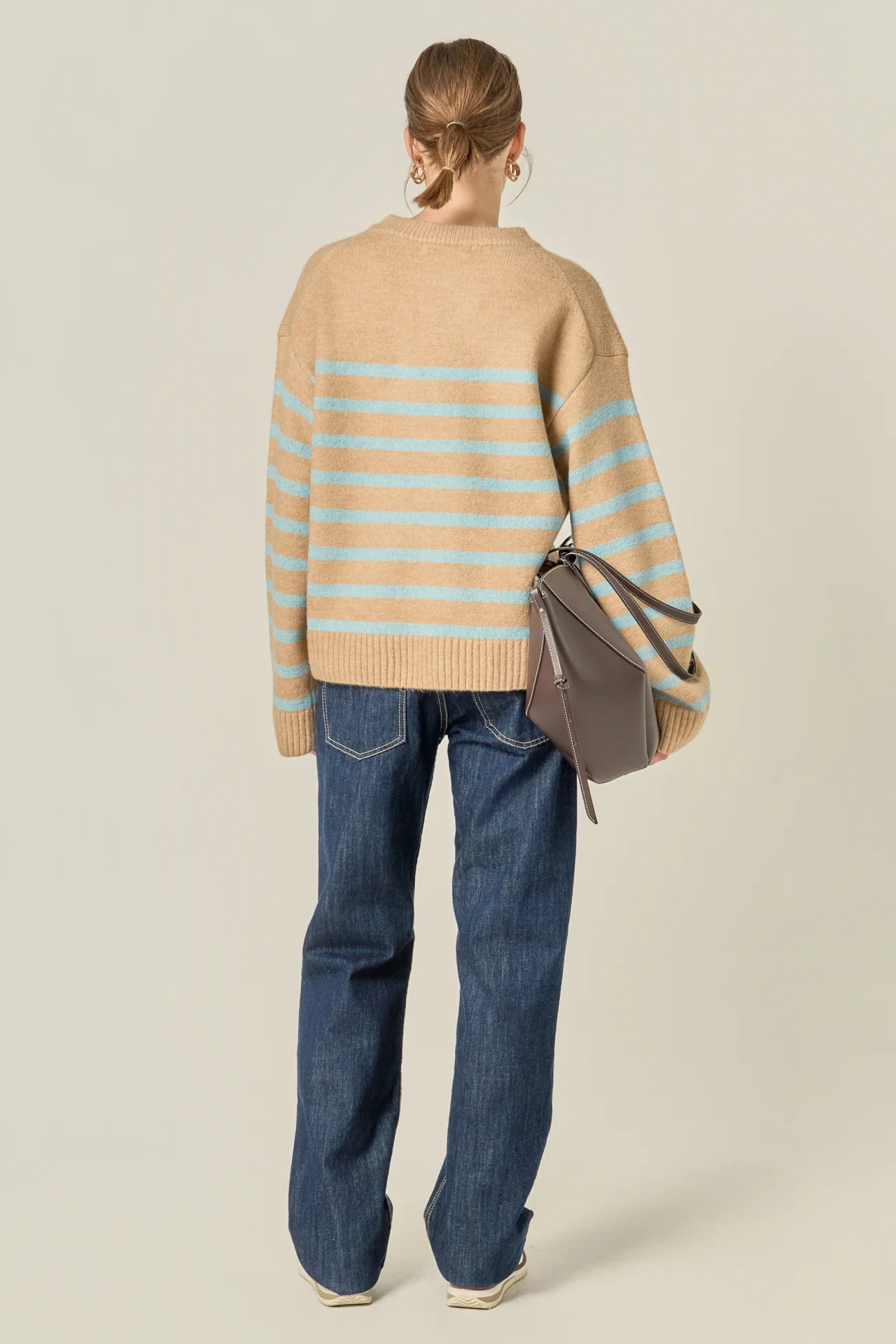 Striped Crew Neck Sweater - Image 4