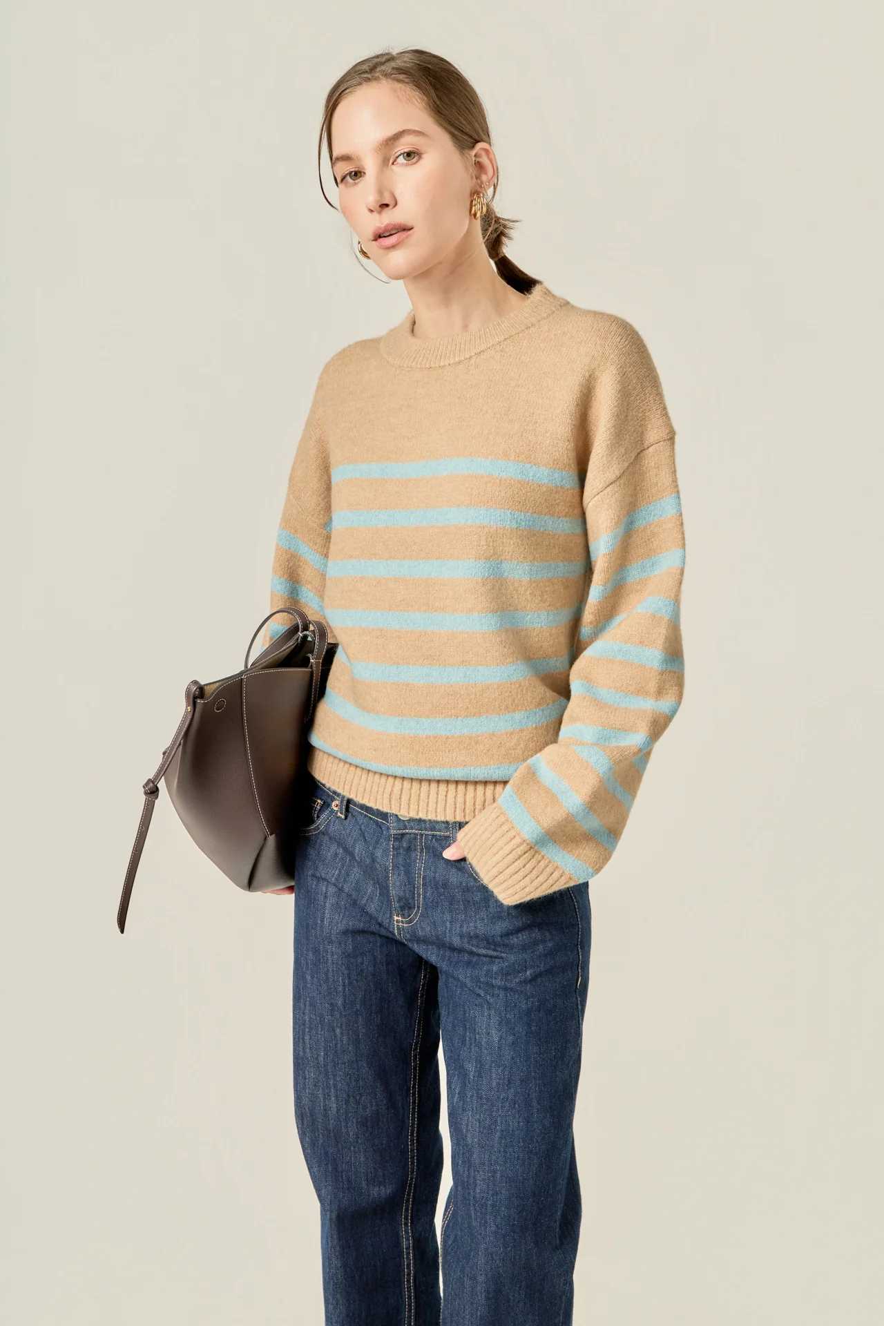 Striped Crew Neck Sweater - Image 5