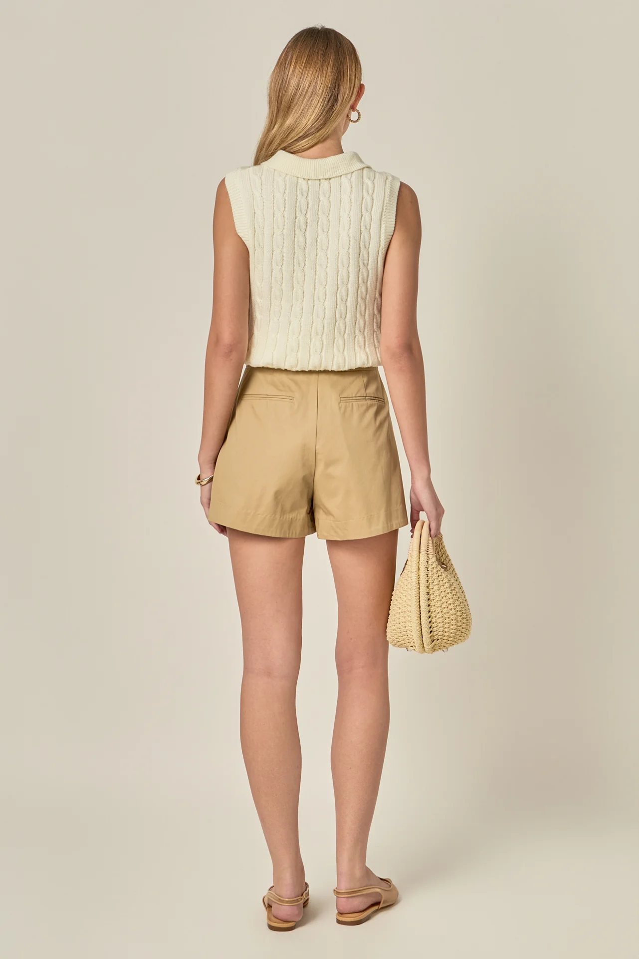 Tuck Detailed Shorts - Image 4