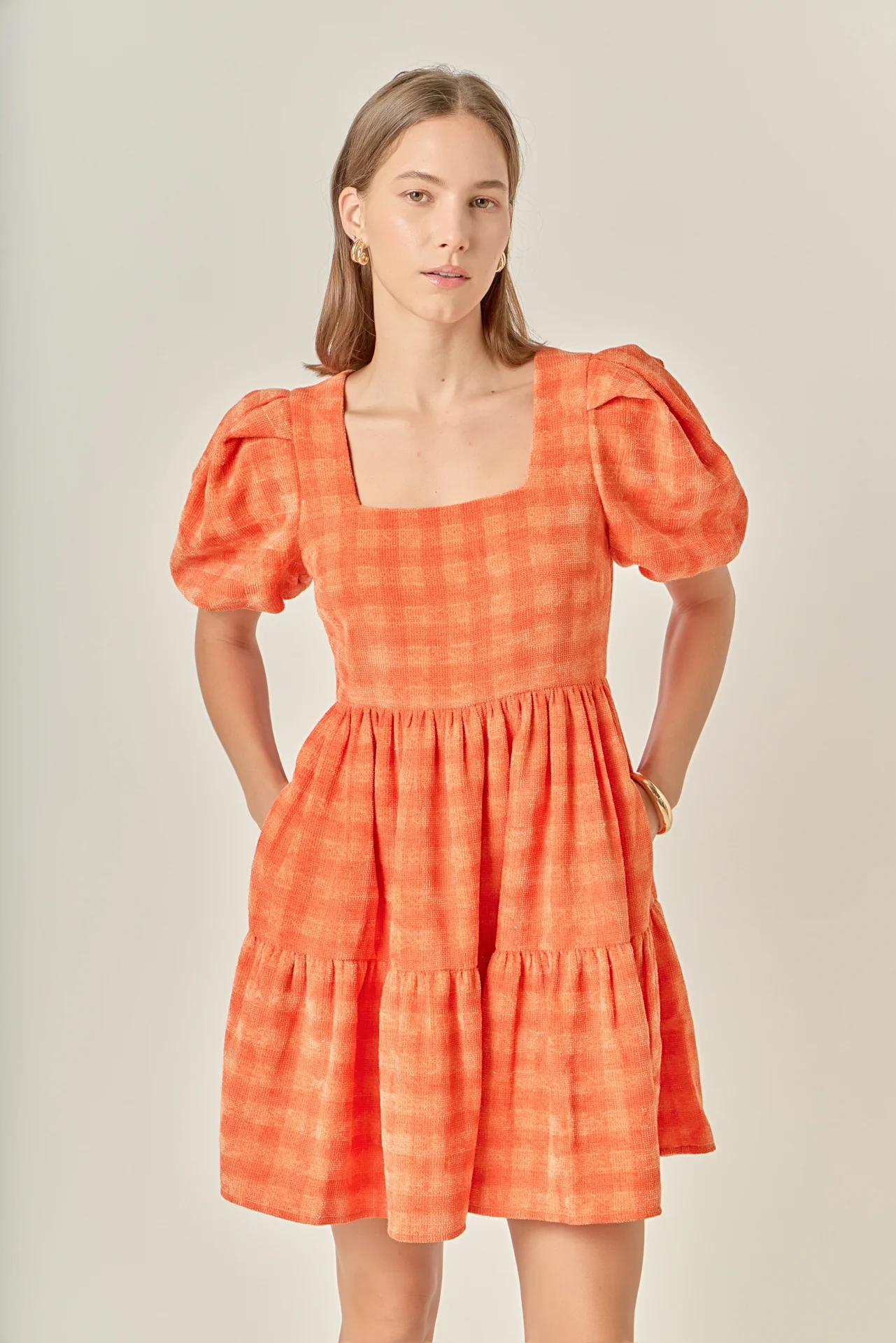 Tweed Babydoll Dress - Image 4