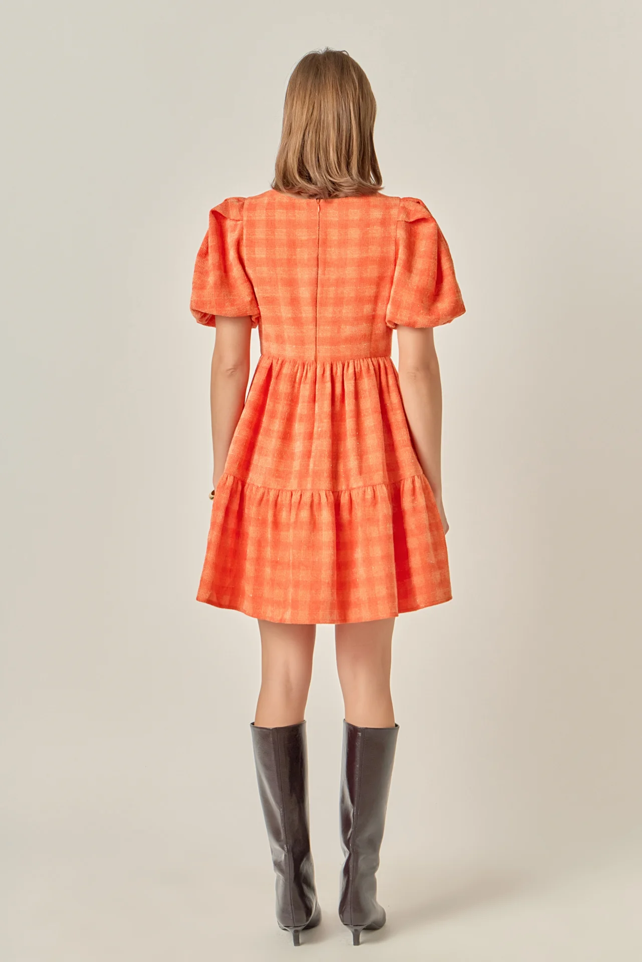 Tweed Babydoll Dress - Image 5
