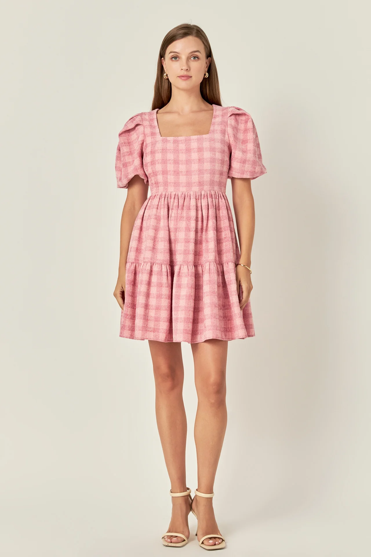 Tweed Babydoll Dress - Image 6