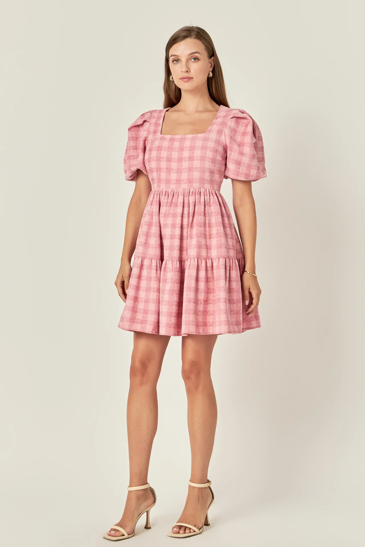 Tweed Babydoll Dress - Image 8