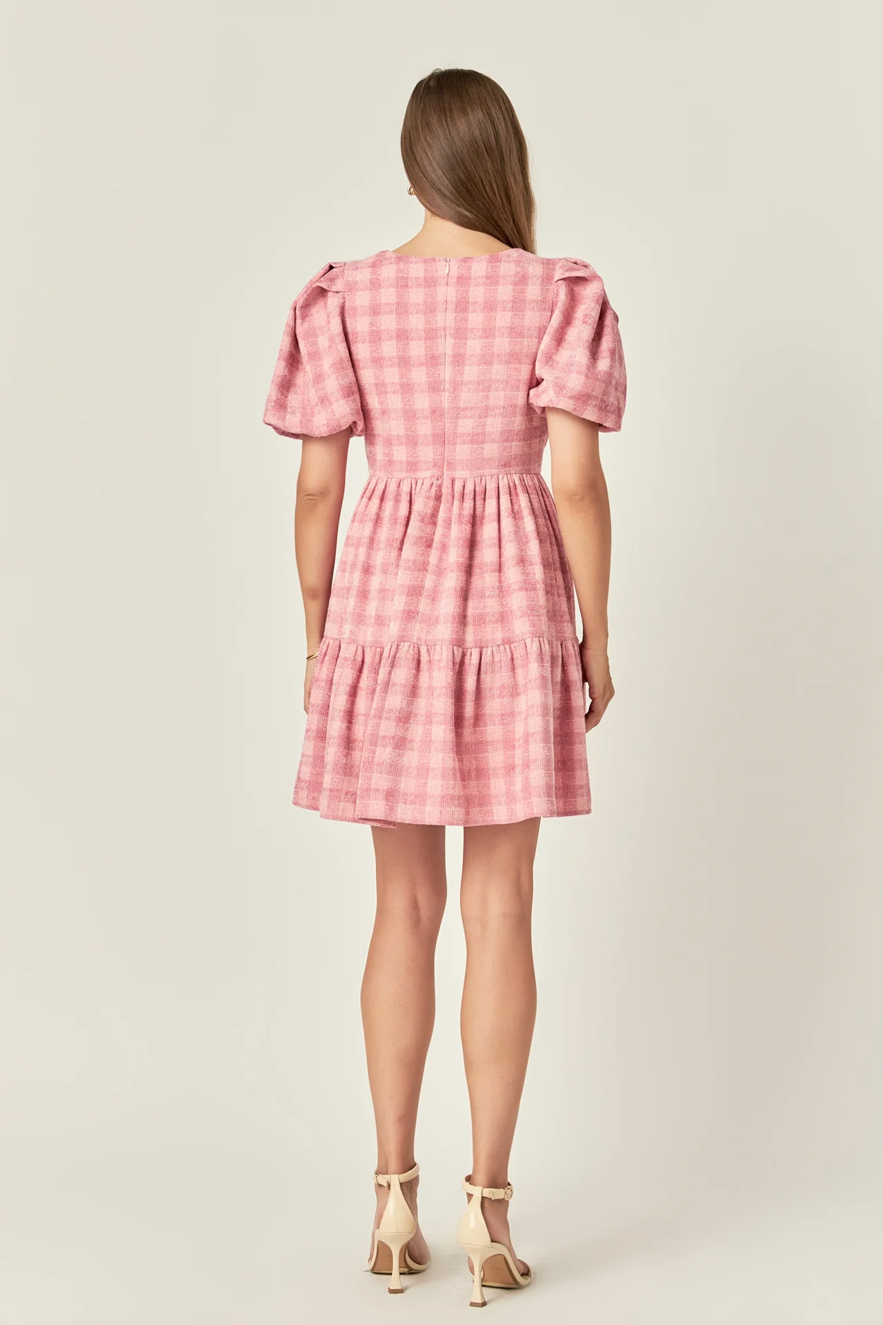 Tweed Babydoll Dress - Image 9