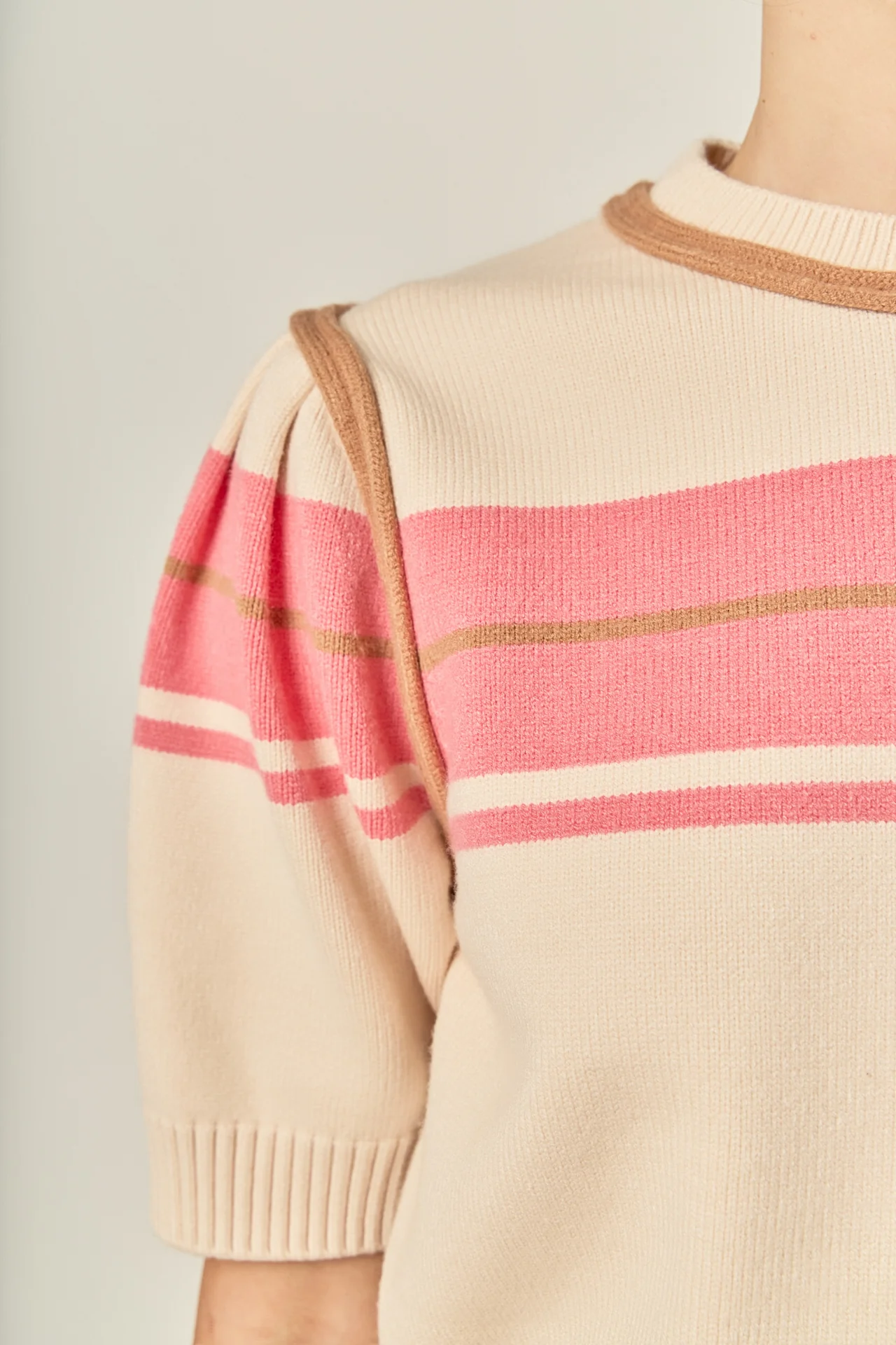 Women Knit Contrast Shirt - Image 3