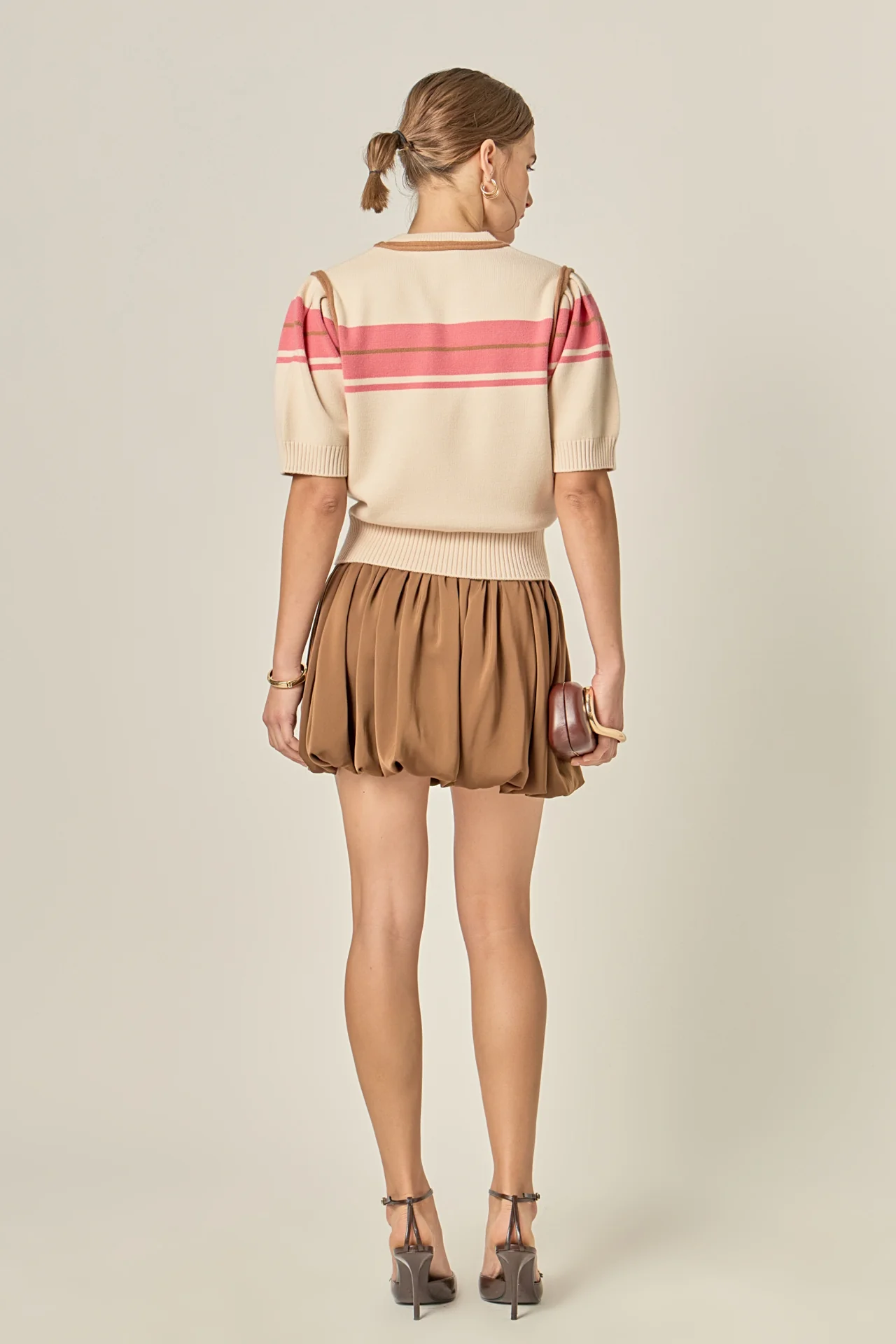 Women Knit Contrast Shirt - Image 5