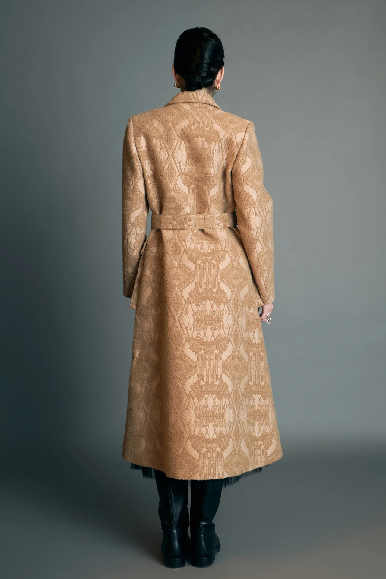 Premium Brocade Swing Coat - Image 4
