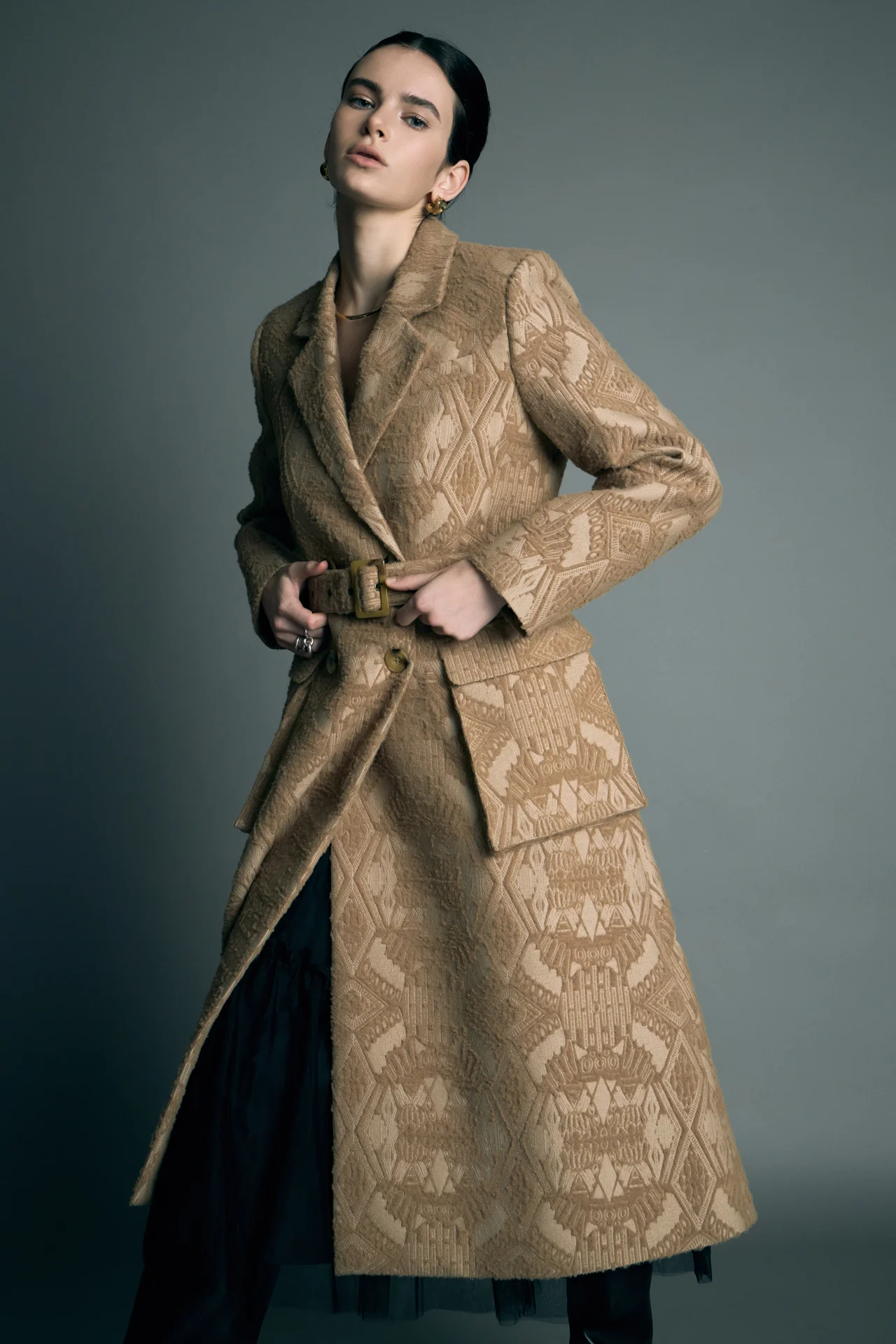 Premium Brocade Swing Coat - Image 5