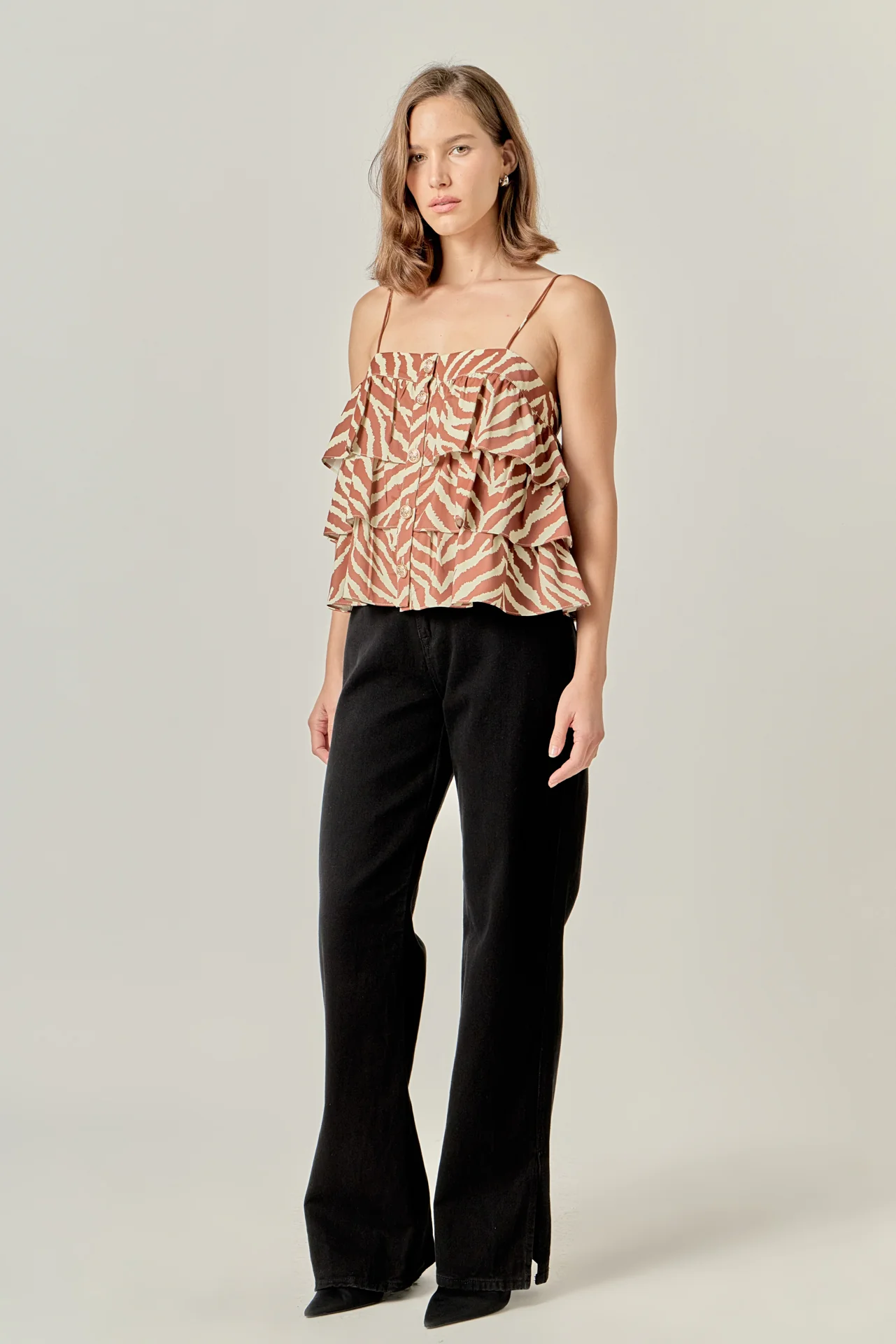 Zebra Print Sleeveless Top - Image 3