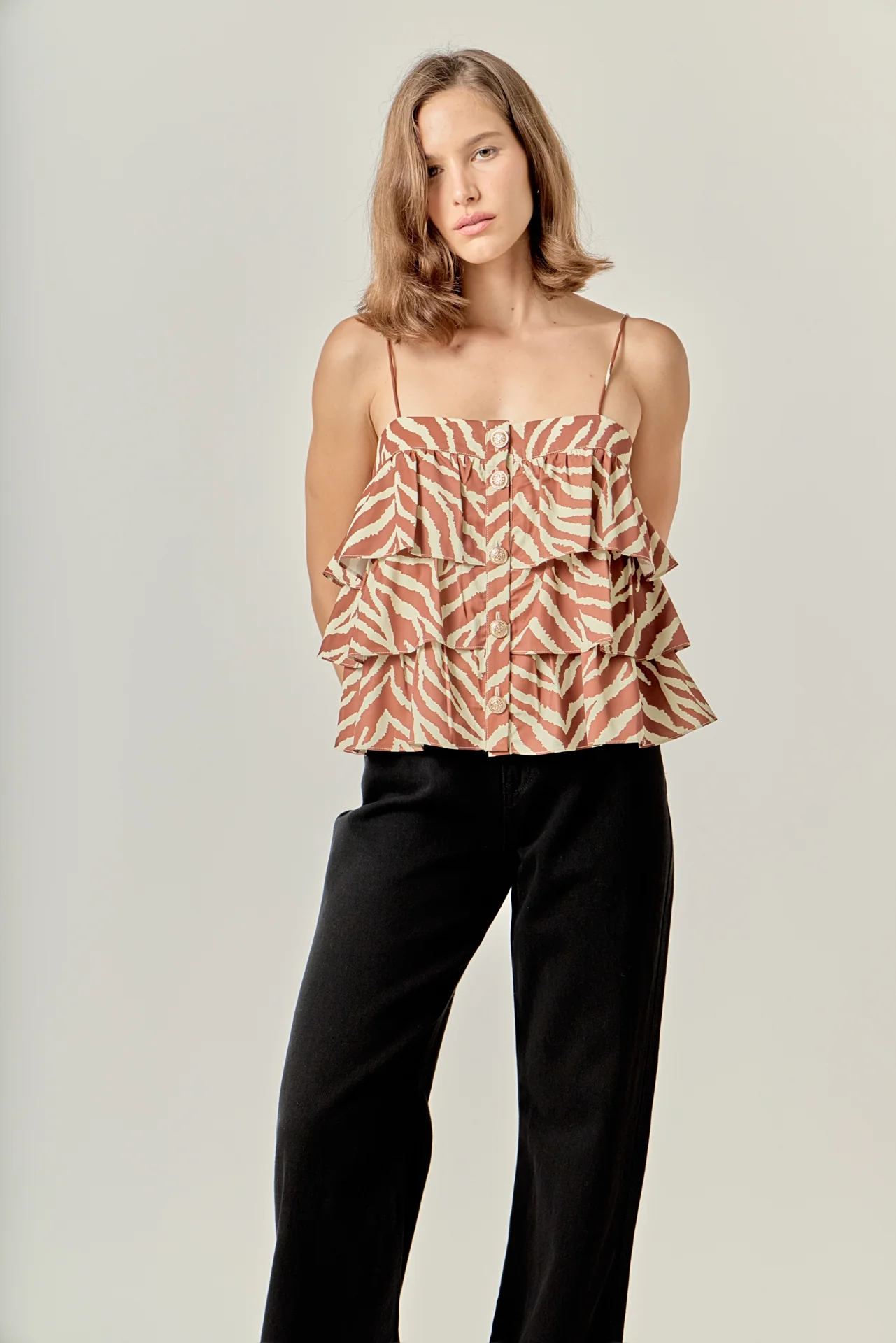 Zebra Print Sleeveless Top - Image 5